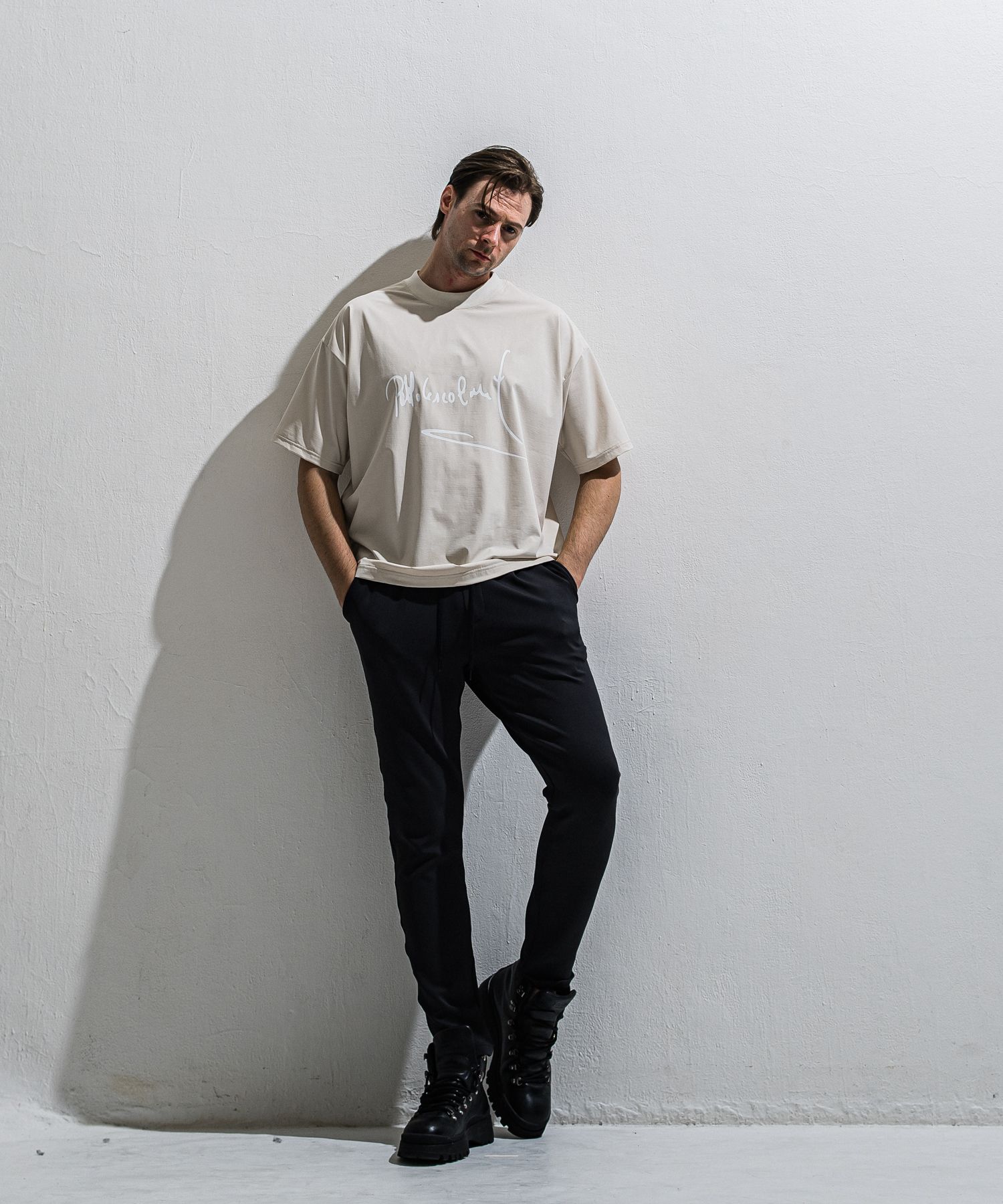 GAVIRIA DB EASY PANTS / DP1-ST-002 / ダンボールジャージイージーパンツ / ブラック (3月中旬入荷予定)