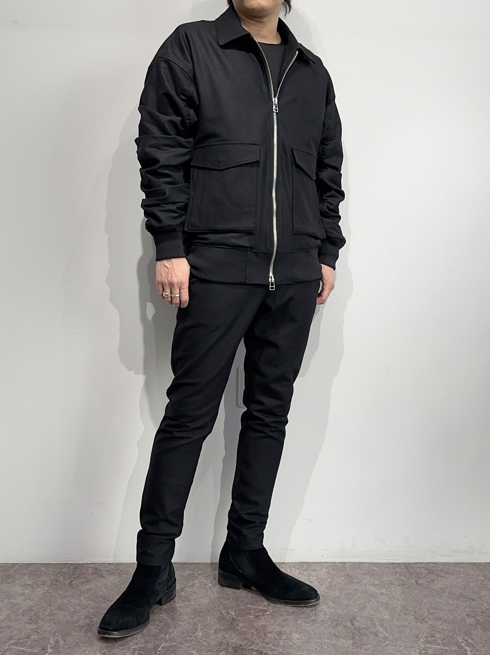 AG WOOL FLIGHT JK / RC34-JK-006 / ウールミリタリージャケット / ブラック