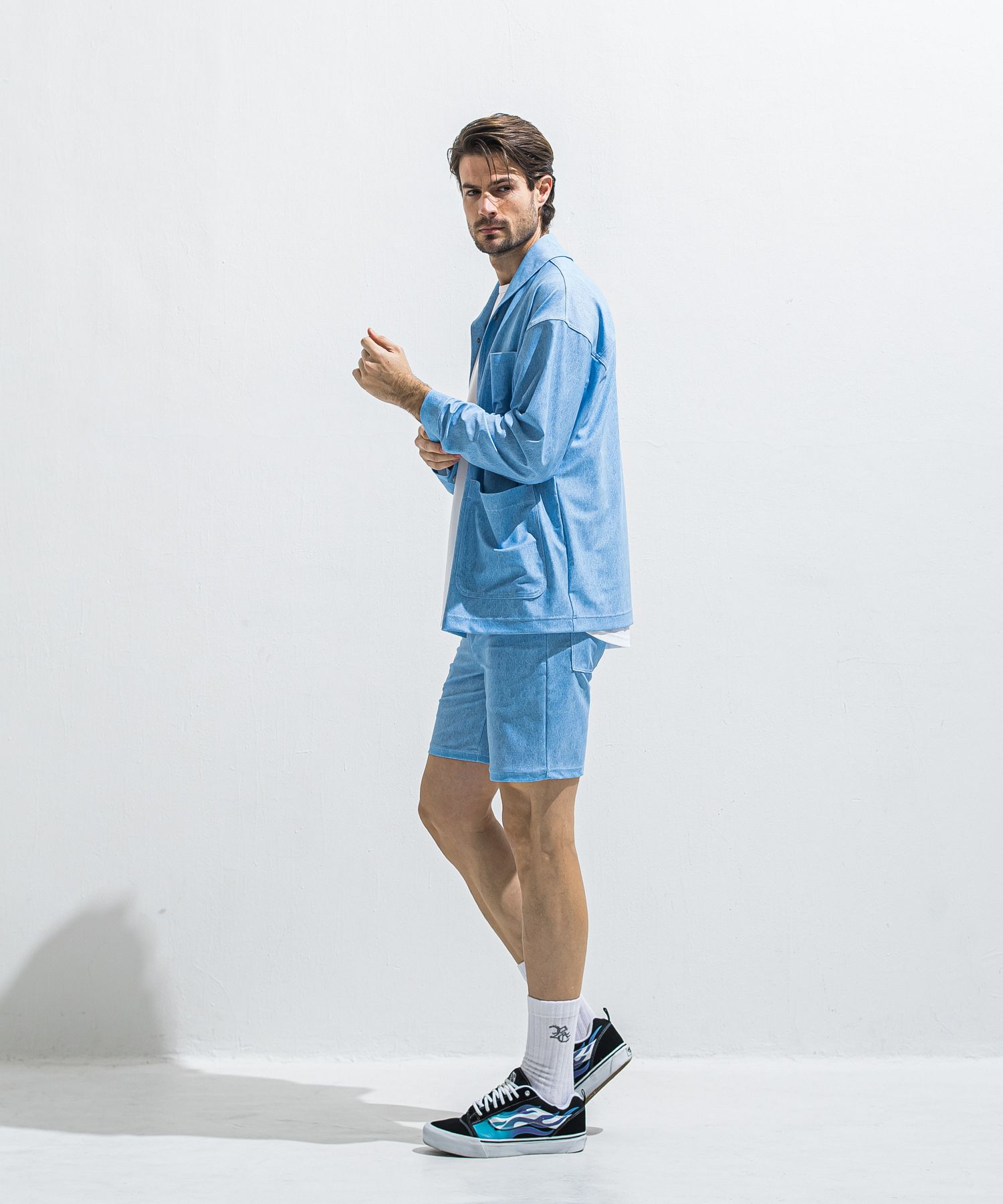 RUSH CAVER ALL / RC40-JK-002 / ラッシュガードカバーオール / ライトインディゴ (5月中旬入荷予定)