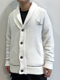 刺繍ニットカーディガン / usk-23023 / ホワイト