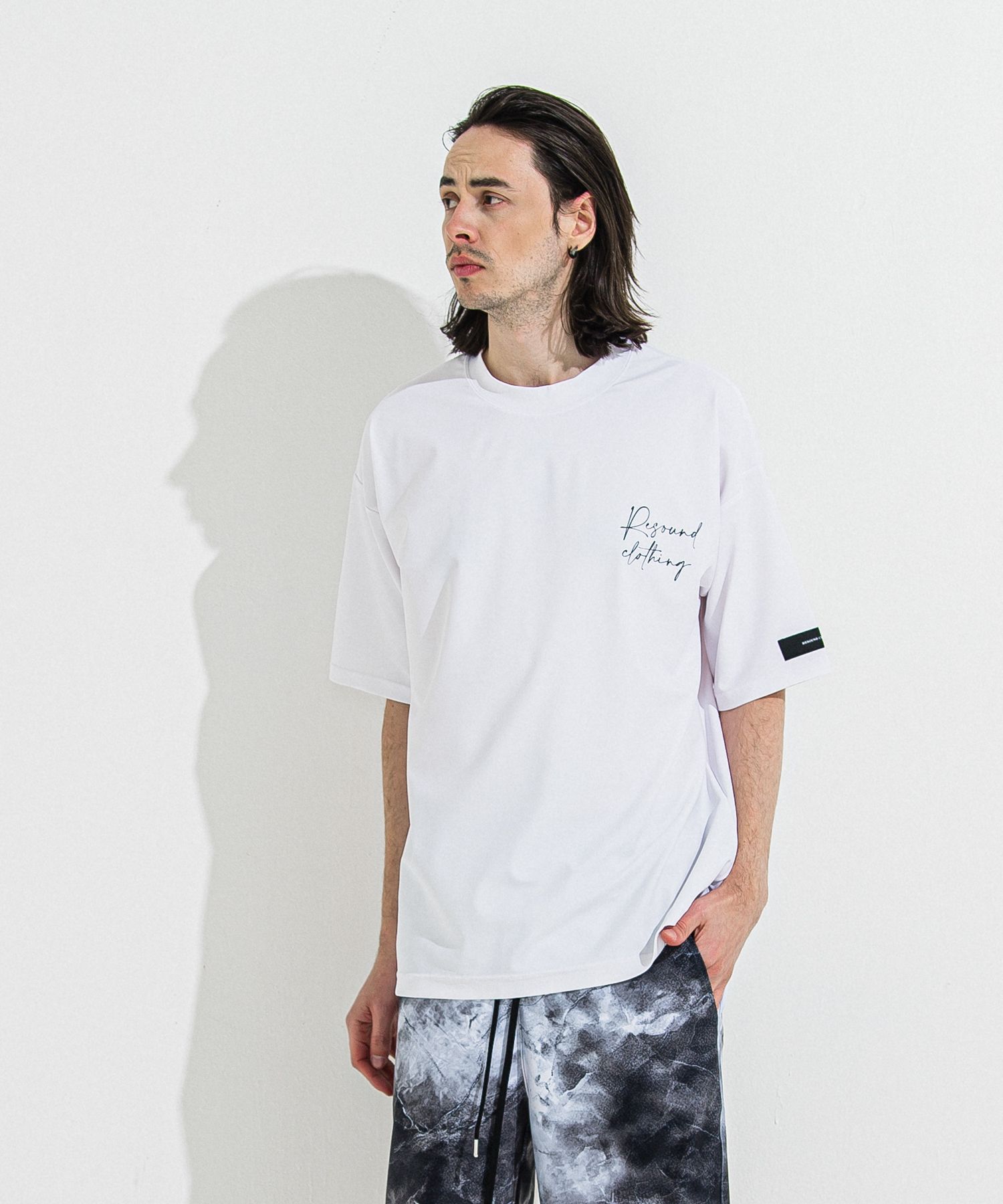 ID RUSH OVER T / RC36-T-011 / バックロゴラッシュガードビッグTシャツ / ホワイト