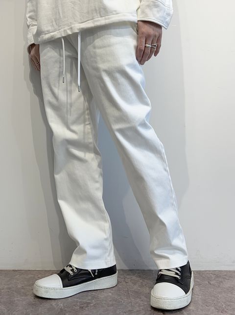 EX DENIM JERSEY WIDE PT / RC35-ST-016WTD / デニムジャージワイドパンツ / ホワイト