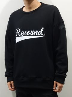 BBROGO VELOURS FLEECE DROP TRAINER / RC26-C-006 / 裏起毛BBロゴトレーナー / ブラック