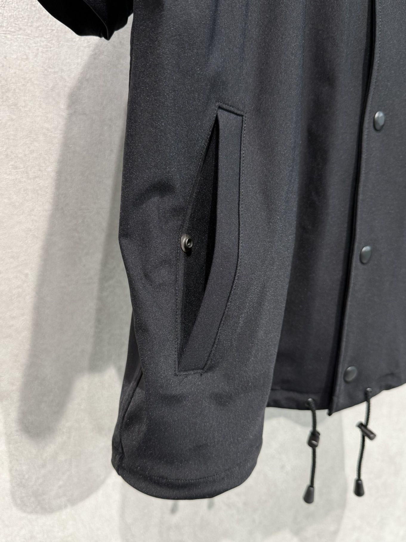 NYLON HALF COACH JACKET / RC36-C-002 / 半袖ナイロンコーチジャケット / ブラック