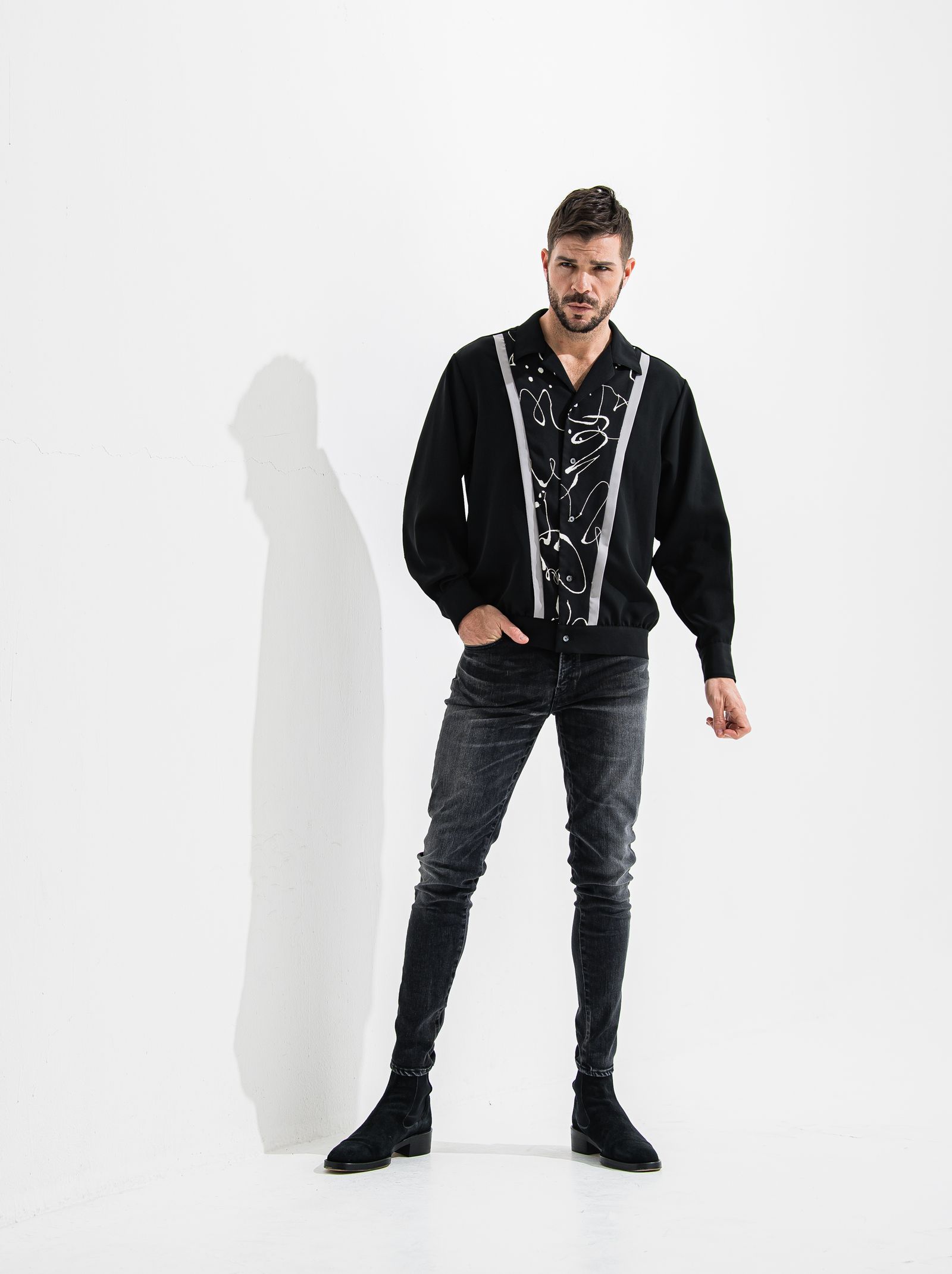 OR SKINNY JEANS / OR2-SK-002 / スキニーデニム / ブラックユーズド (7月中旬入荷予定)