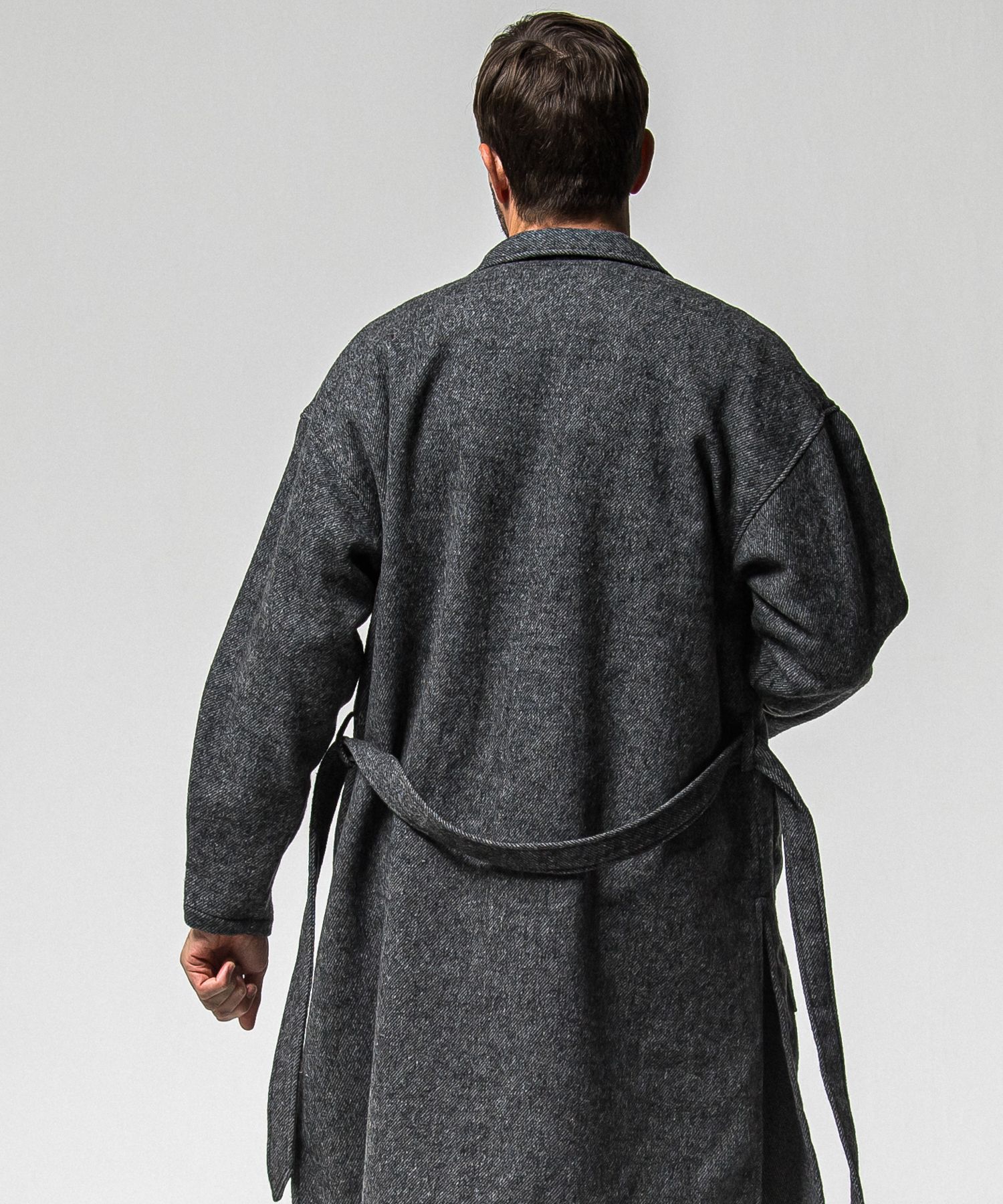 GOWN OVER COAT / RC38-JK-004 / オーバーサイズガウンコート / グレー (11月上旬入荷予定)