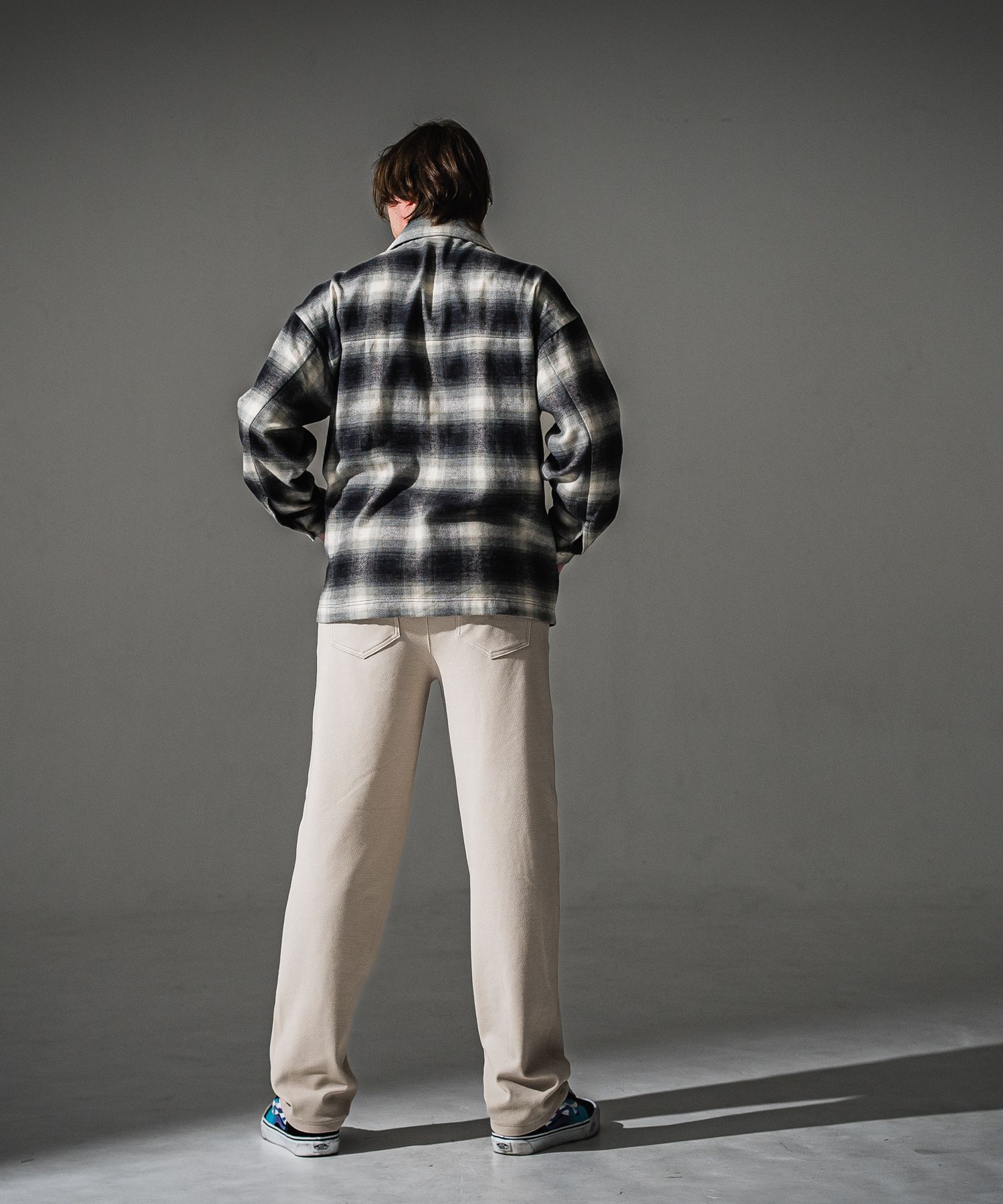 SEMI WIDE TUCK PANTS / RC41-ST-016WT / セミワイドタックパンツ / ブリスターベージュ (7月下旬入荷予定)