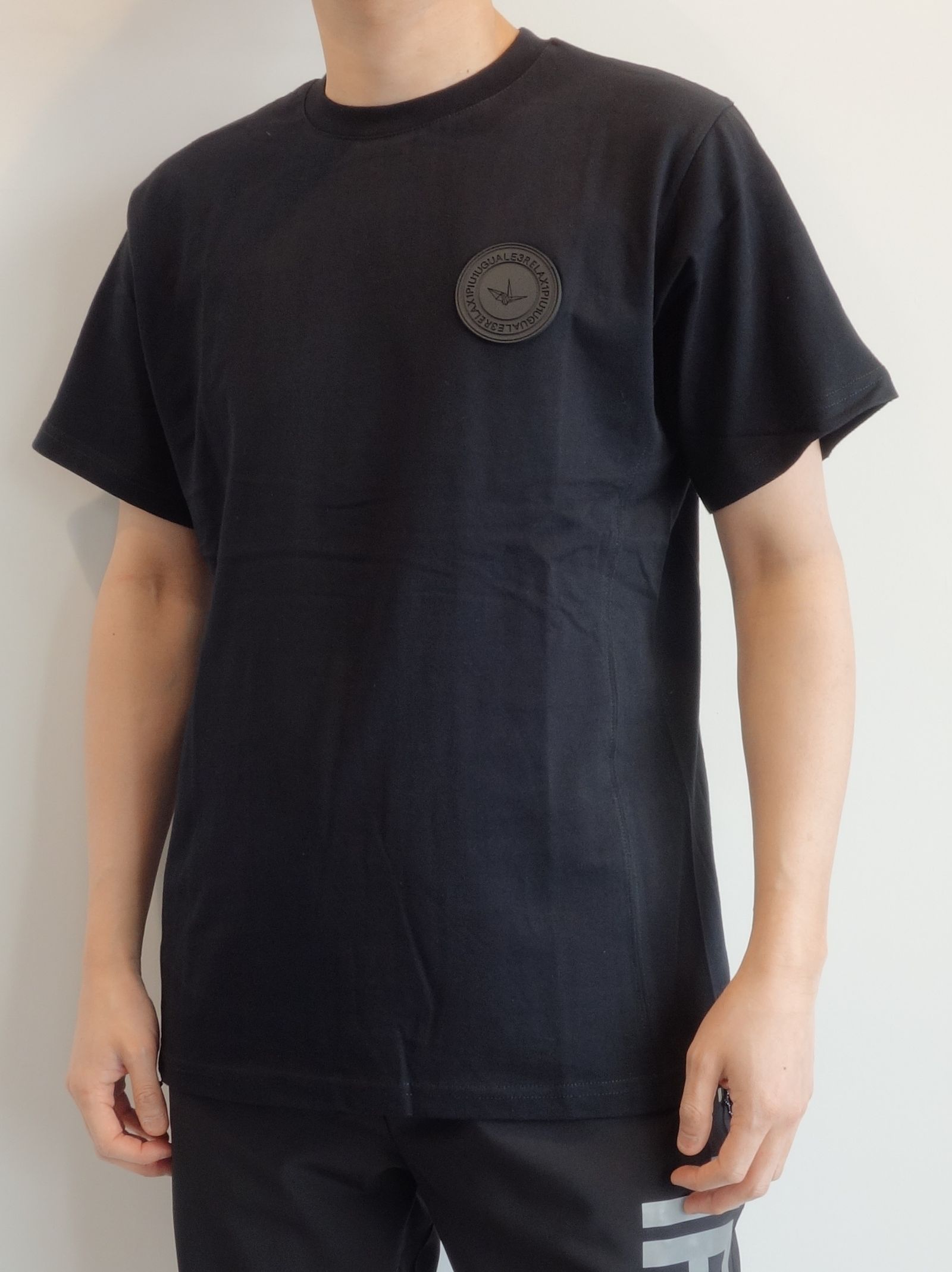 1PIU1UGUALE3 RELAX - ラバーワッペン半袖Tシャツ / ust-22014 