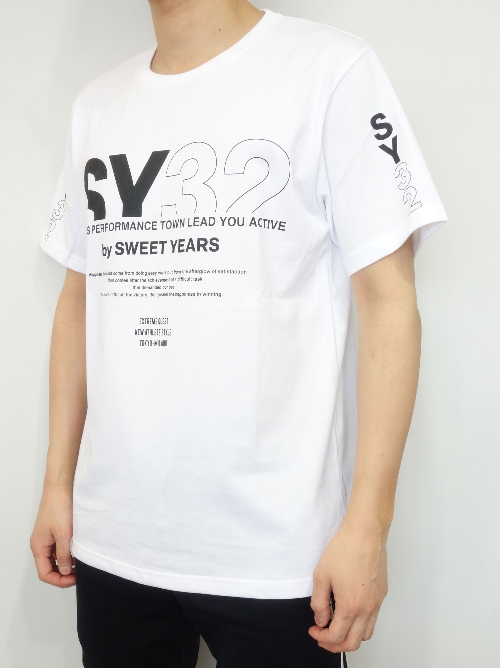 SY32 by SWEET YEARS - MIX LOGO TEE / 11471J / プリントTシャツ | LUKE