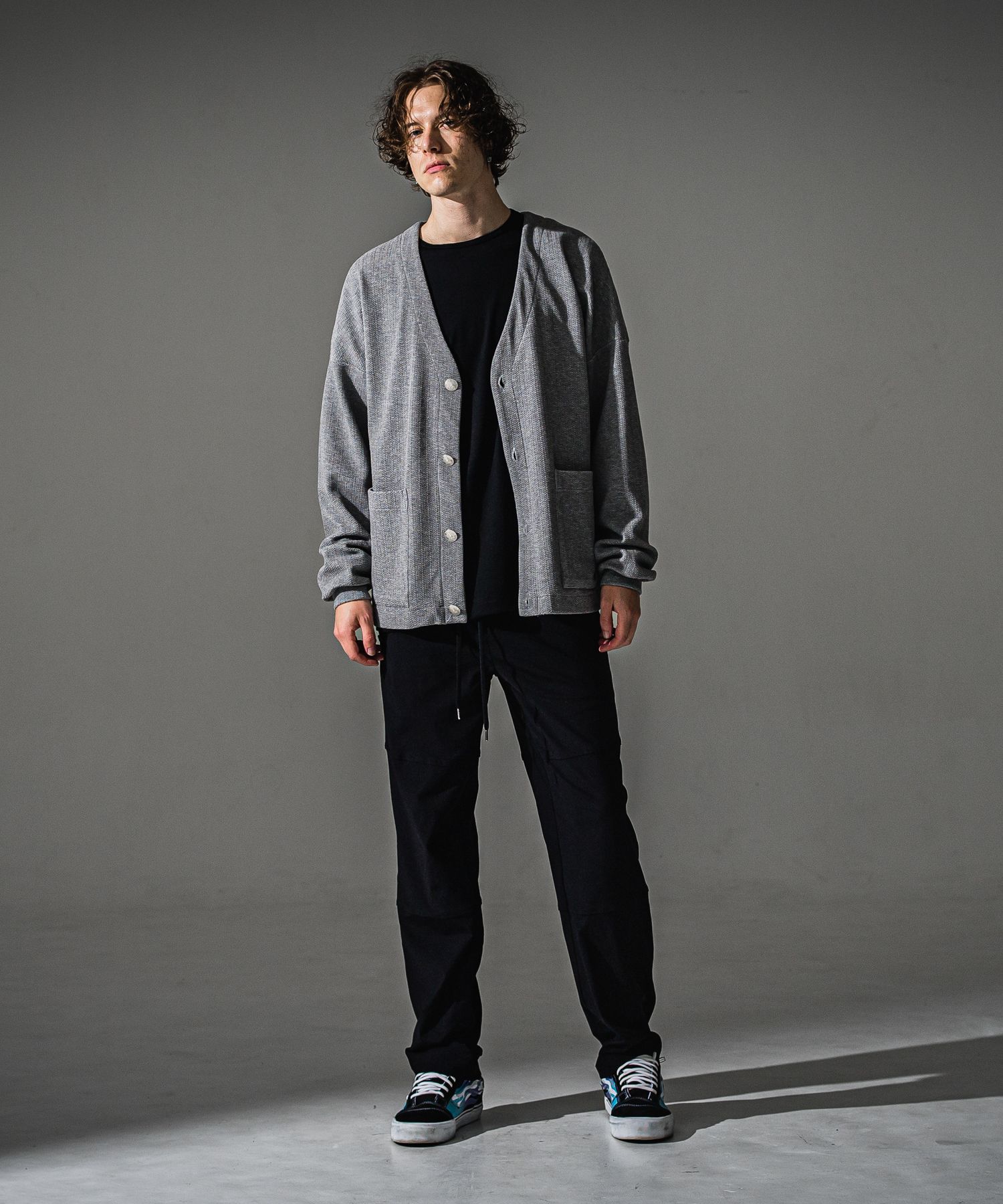 BLISTER KNIT C/D / RC41-C-004 / ブリスターニットカーディガン / グレー (8月下旬入荷予定)