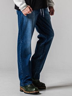 DENIM JERSEY WIDE PT / RC39-ST-016WTD / ライトオンスデニムジャージ ワイドパンツ / ダークインディゴ (2月中旬入荷予定)