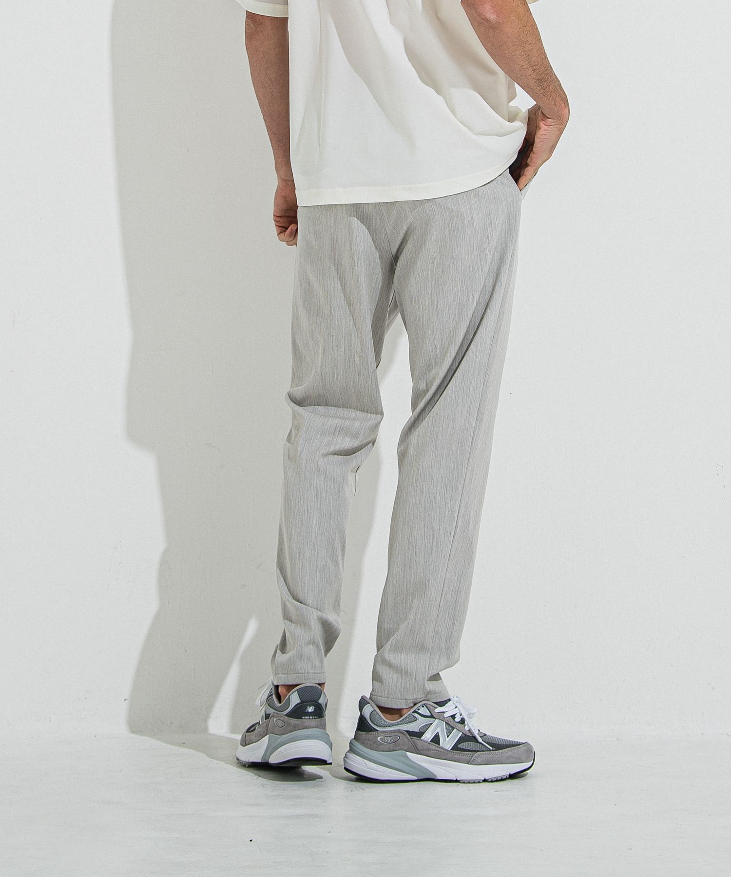 PAT WIDE EASY PANTS / RC36-ST-036BN / ワイドテーパードパンツ / グレー