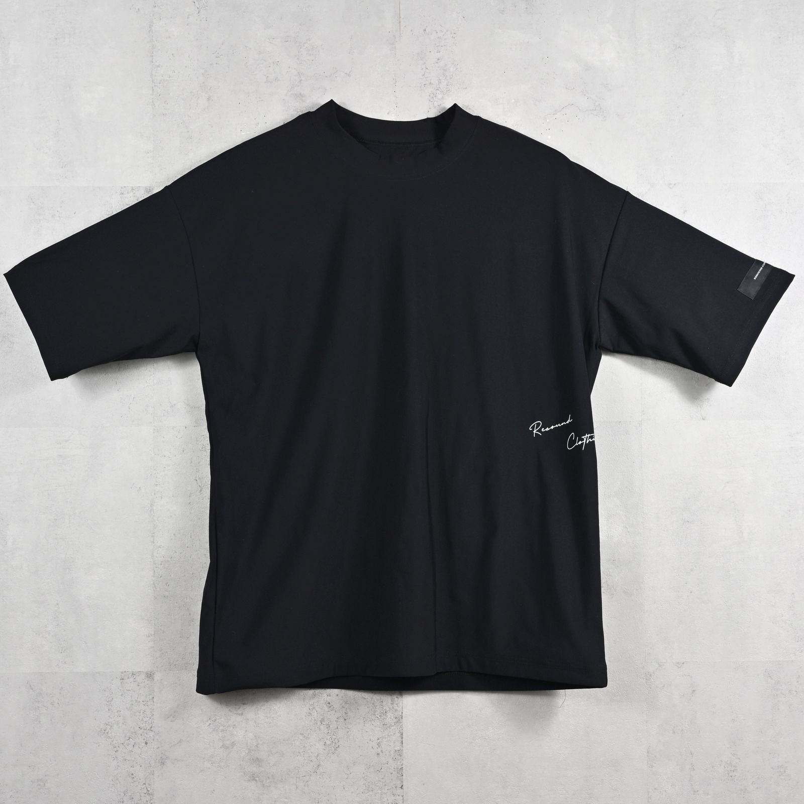 SIDE RC OVER TEE / RC39-T-004 / サイドロゴナイロンビッグTシャツ / ブラック (4月上旬入荷予定)