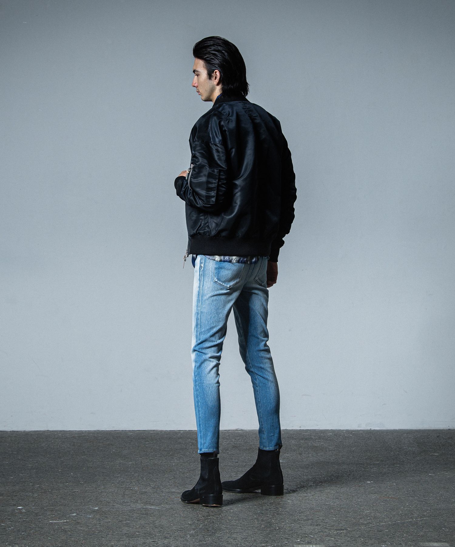 MICK DENIM JERSEY / RC33-ST-020 / デニムジャージテーパードパンツ / インディゴユーズド