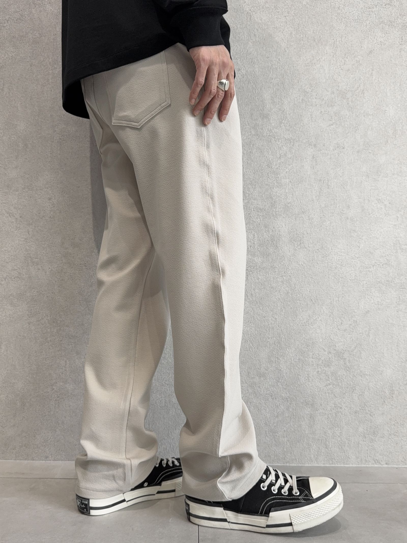 CHRIS EASY WIDE TUCK PANTS / RC41-ST-016WT / セミワイドタックパンツ / ブリスターベージュ