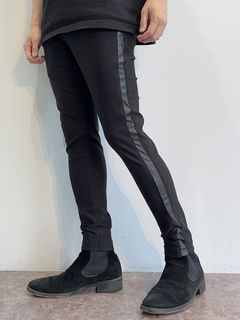 TUXEDO EASY PANTS / OR2-ST-009 / レザーラインイージーパンツ / ブラック