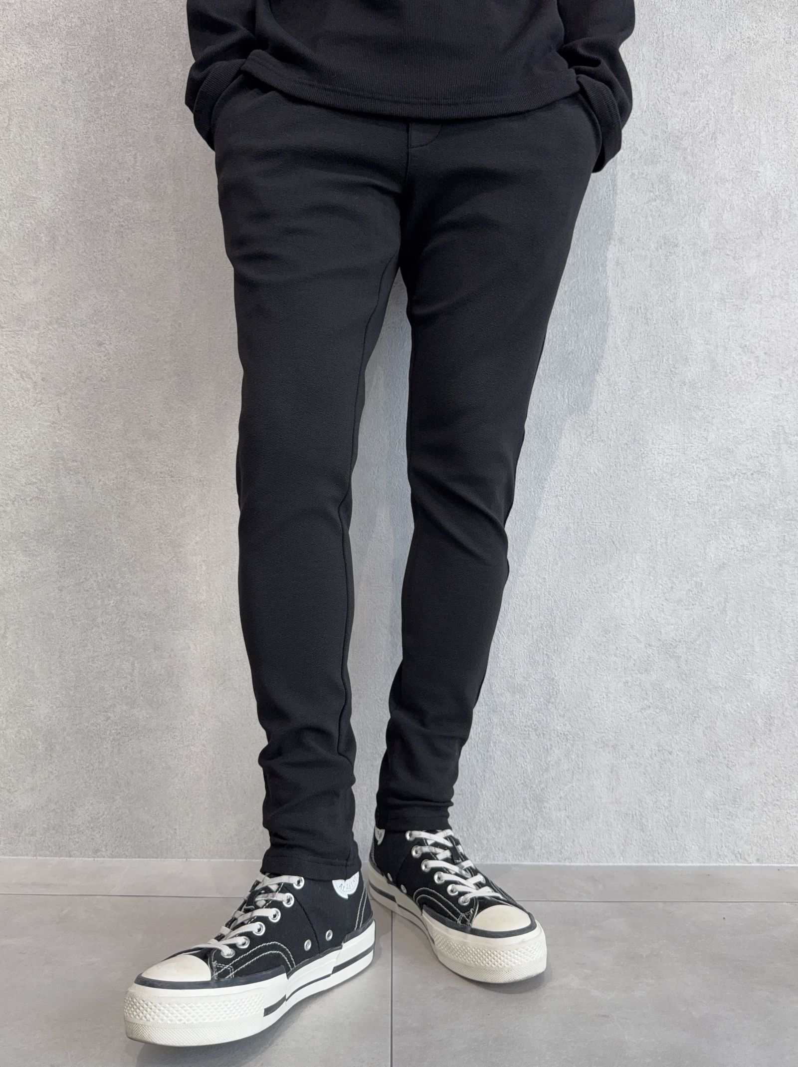 CHRIS EASY BLISTER TUCK PANTS / RC41-ST-016T / イージータックパンツ / ブリスターブラック