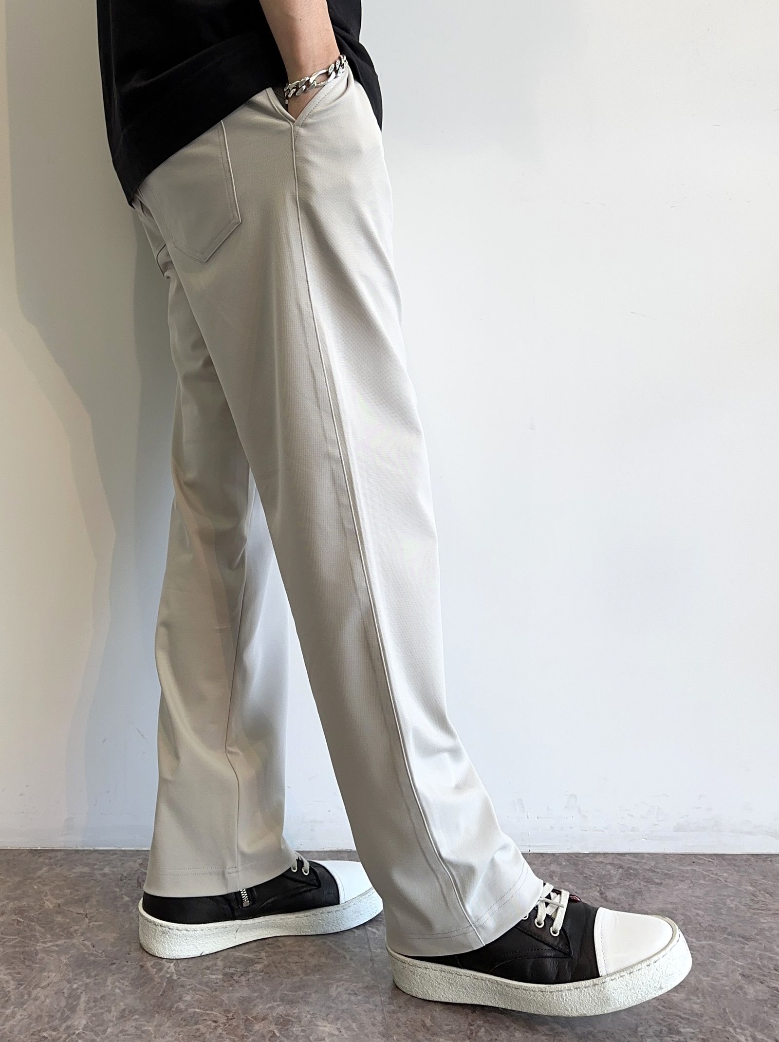 CHRIS EASY WIDE TUCK PANTS / RC32-ST-016WT / ワイドタックパンツ / グレージュ