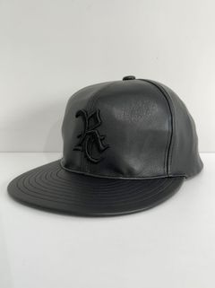 LEATHER RC BB CAP / RC34-CAP-001 / エコレザーベースボールキャップ / ブラック