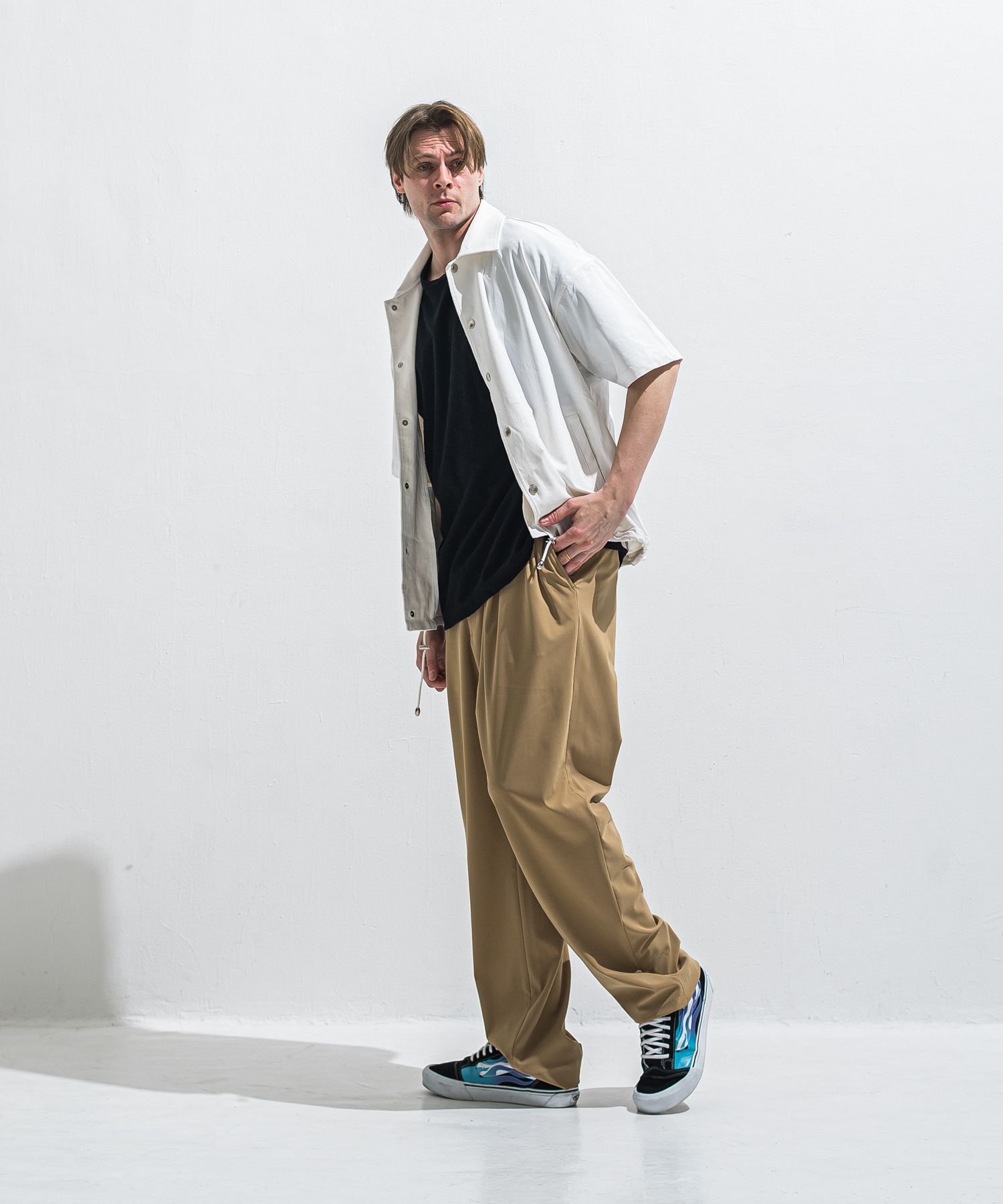 PILE OVER TEE / RC40-T-002 / パイルポケットビッグTシャツ / ブラック (4月中旬入荷予定)