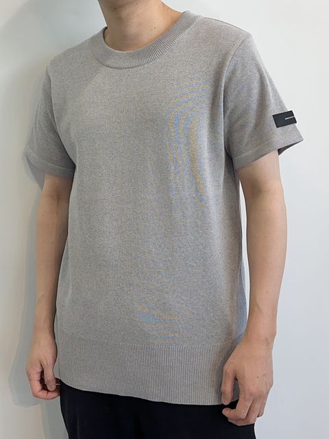 SILK HALF KNT / RC28-K-001 / 無地半袖サマーニット / グレー※