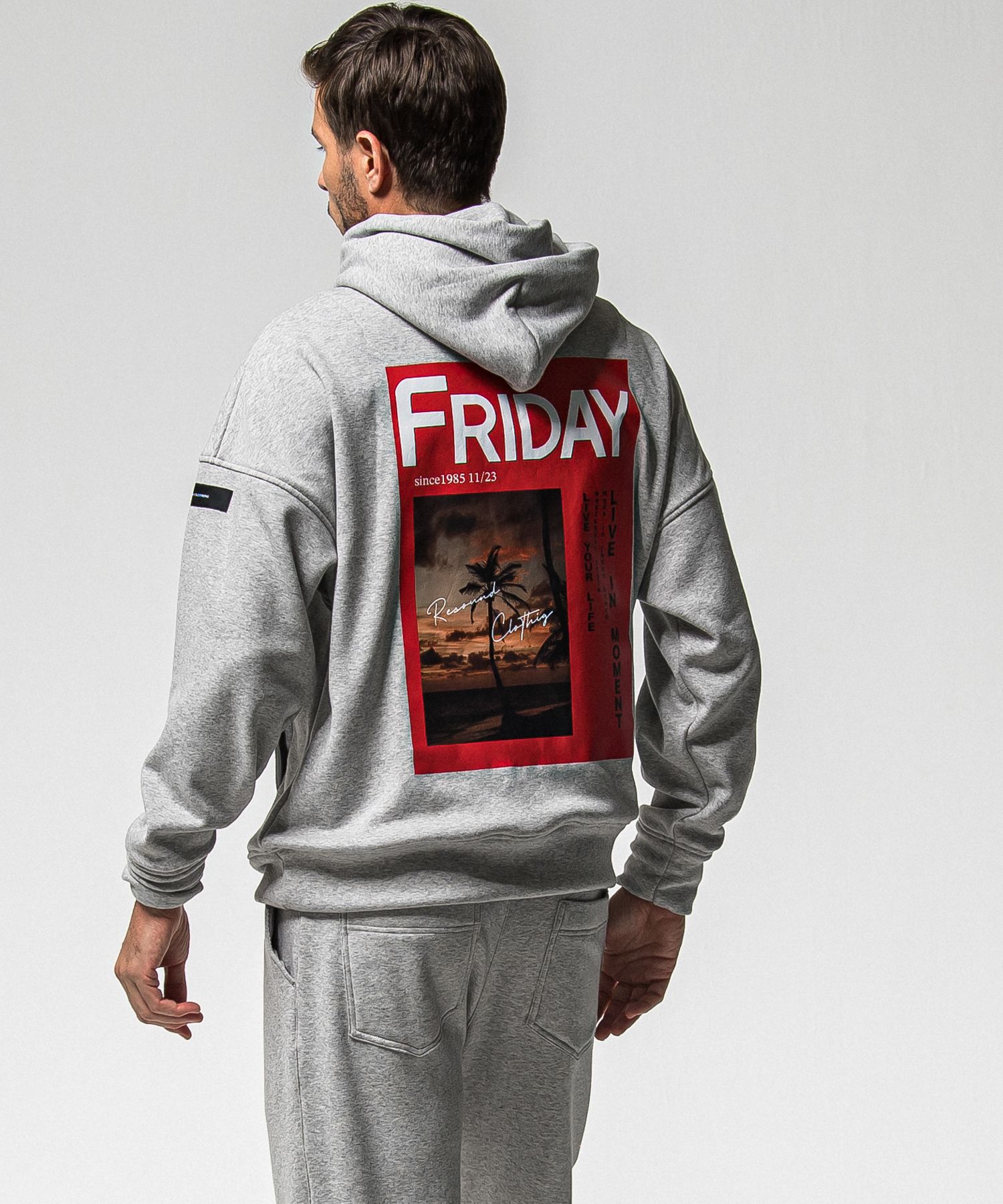 【FRIDAYコラボ】 FRIDAY OLD COVER VELOURS FLEECE TRAINER / RCF1-C-001 / 裏起毛FRIDAYオールドカバートレーナー / グレー (11月上旬入荷予定)