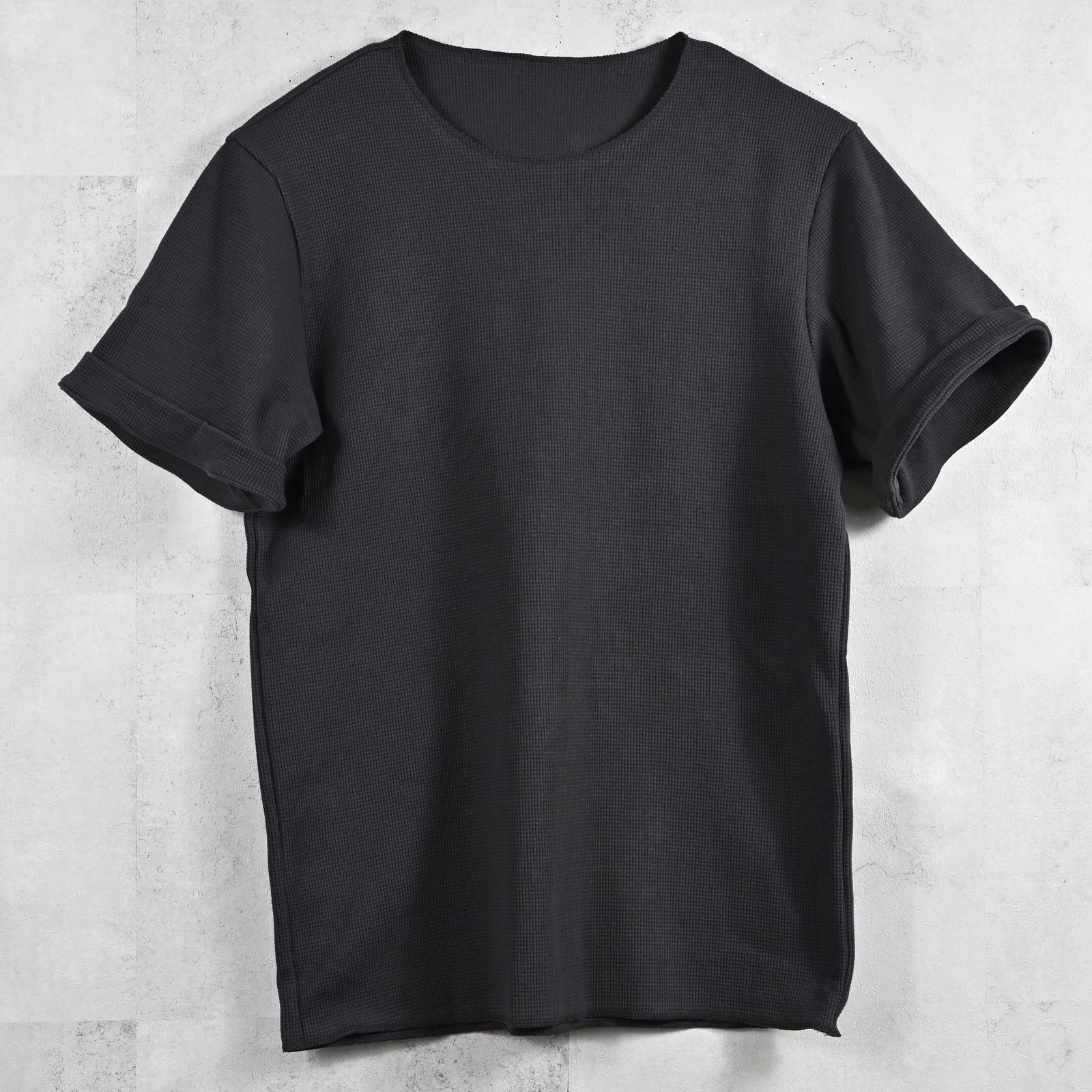 CUT OFF THERMAL TEE / RC39-T-003 / サーマルロールアップTシャツ / チャコール (3月中旬入荷予定)