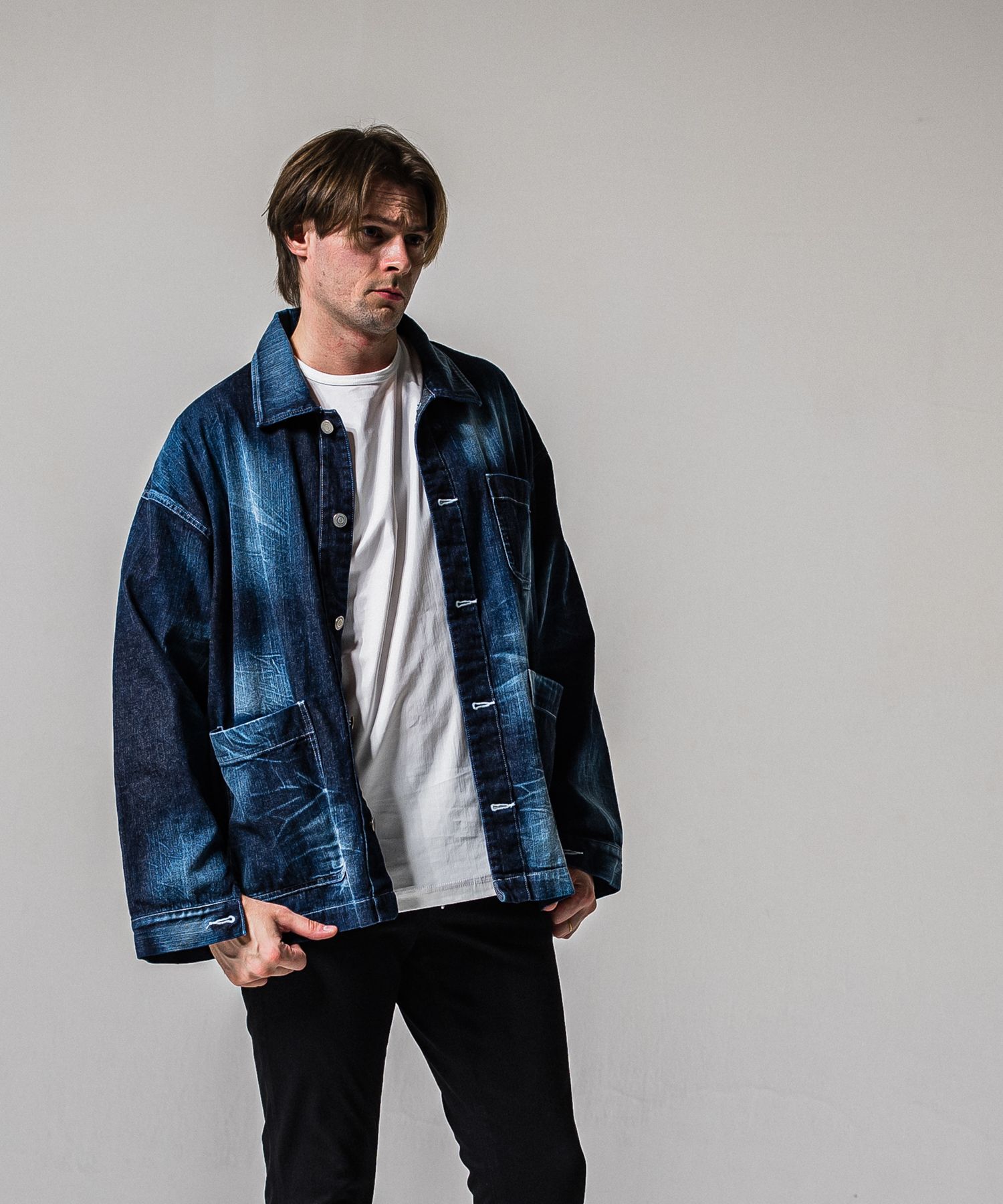 RC CAVER ALL / RC39-JK-004 / デニムカバーオール / ダークインディゴ (2月中旬入荷予定)