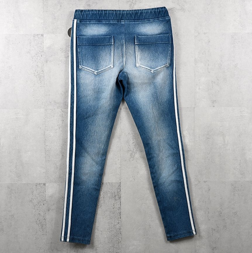 EX DENIM JERSEY BLIND LINE PT / RC41-ST-008D / デニムジャージラインパンツ / ライトインディゴ (9月上旬入荷予定)