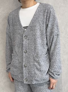 MOLE YARN PILE C/D / RC35-C-004 / モールパイルカーディガン / グレー