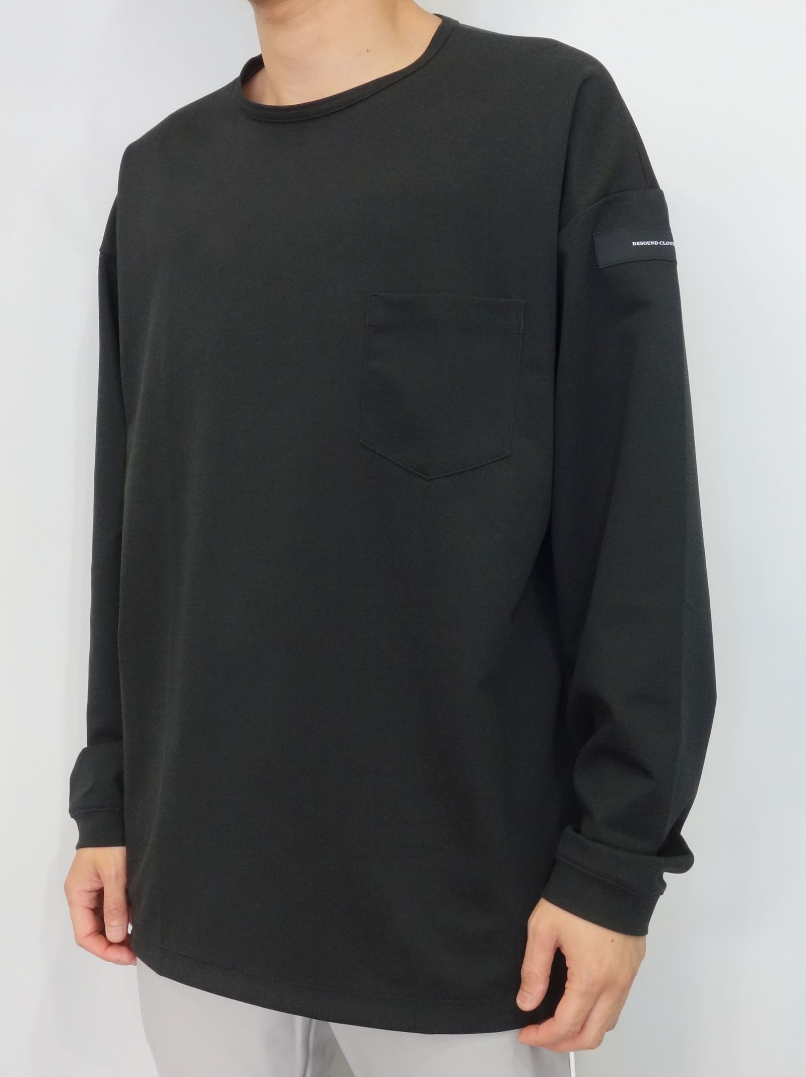 RESOUND CLOTHING - DOUBLE LOOSE POCKET LONG TEE / RC21-T-003