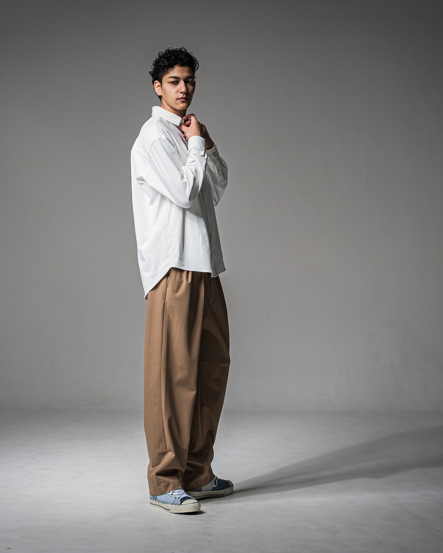 BEN PANTS / RC37-ST-038 / スーパーワイドパンツ / ベージュ