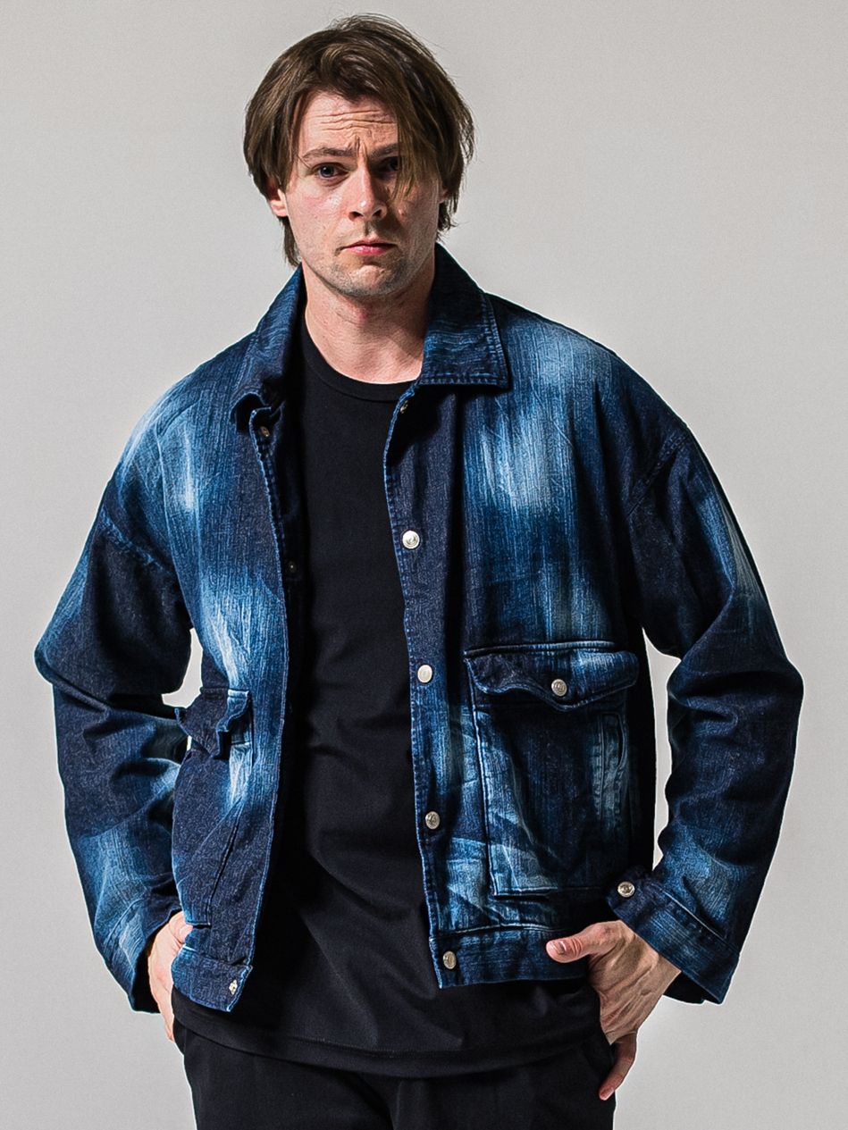 LDENIM AG FLIGHT JACKET / RC39-JK-003 / デニムフライトジャケット / インディゴユーズド (3月中旬入荷予定)