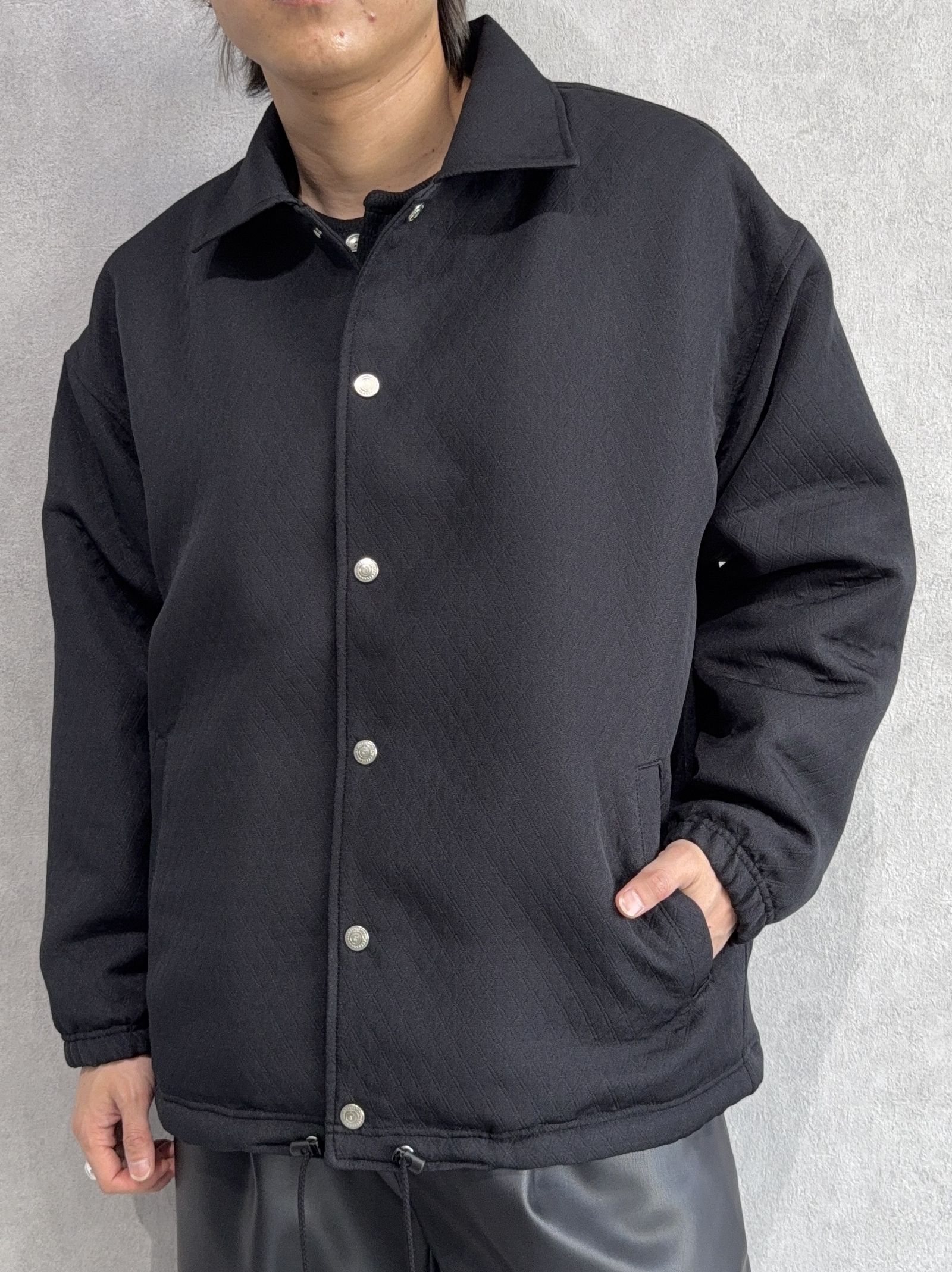 FUR COACH JK / RC38-JK-005 / キルティングファーコーチジャケット / ブラック