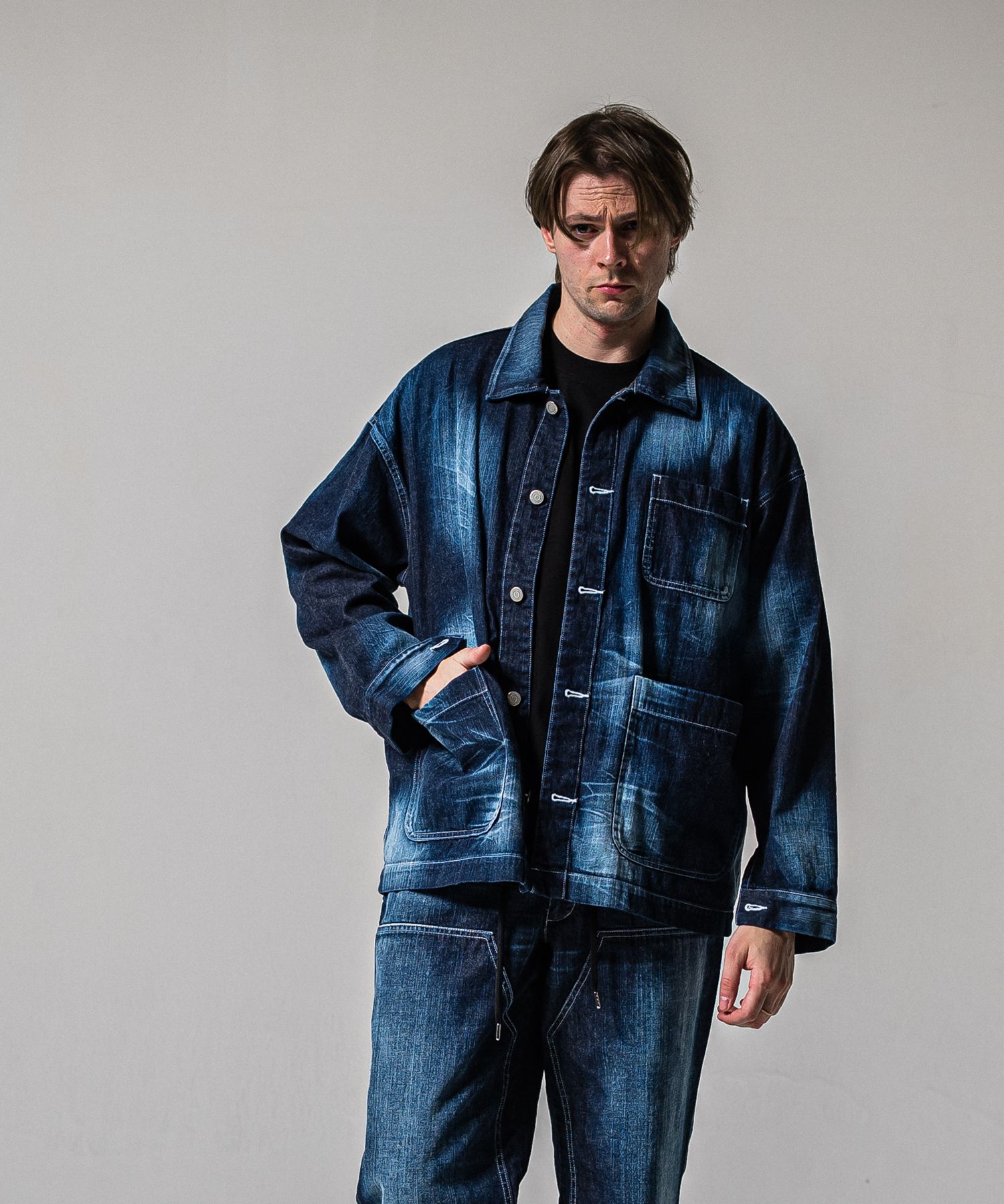 RC CAVER ALL / RC39-JK-004 / デニムカバーオール / ダークインディゴ (2月中旬入荷予定)