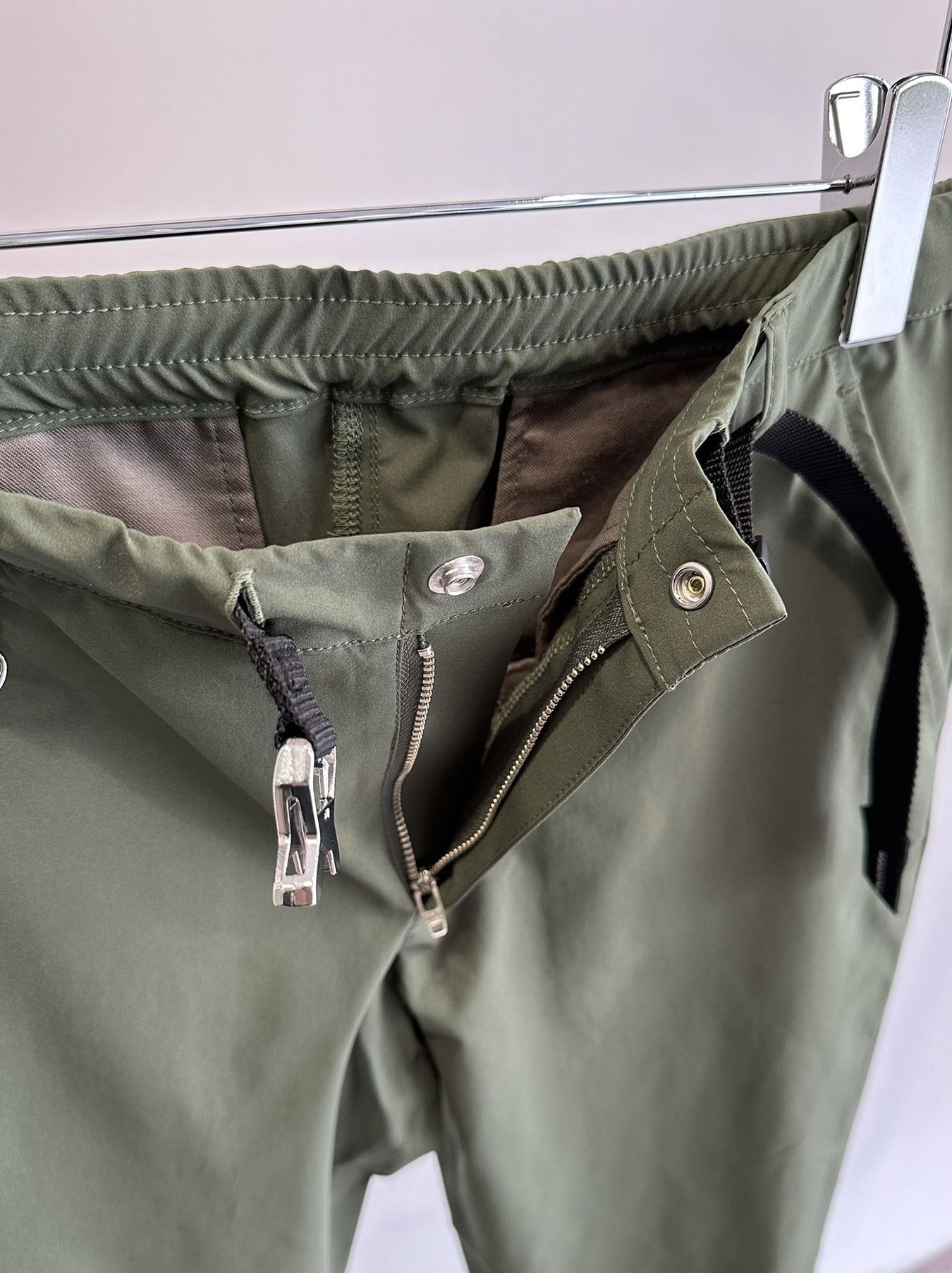 PAT TIGHT EASY PANTS / RC31-ST-037 / ベルト付きイージーパンツ / ナイロンカーキ