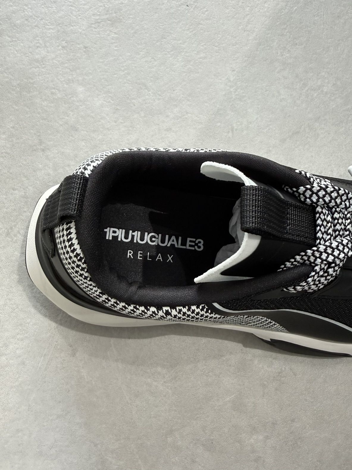 グレンチェックスニーカー / usx-26009 / ブラック