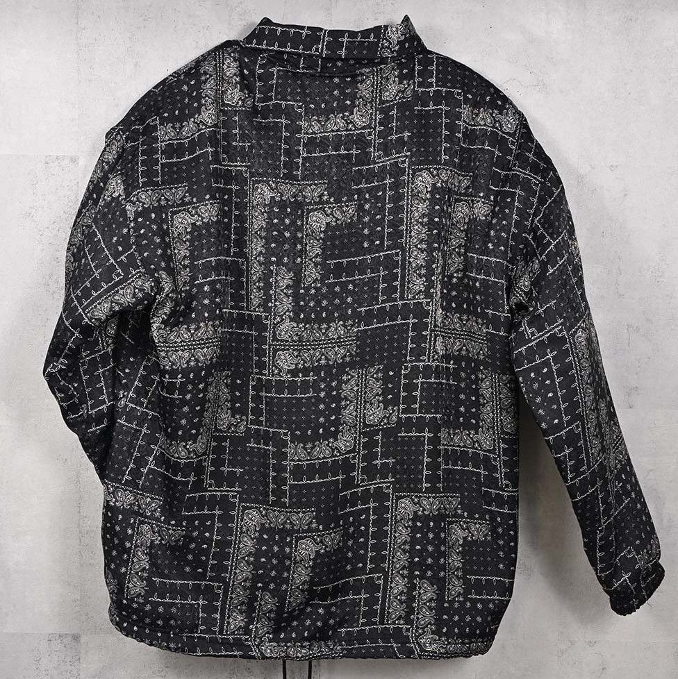 FUR COACH JK / RC38-JK-005 / キルティングファーコーチジャケット / ペイズリーブラック (11月中旬入荷予定)