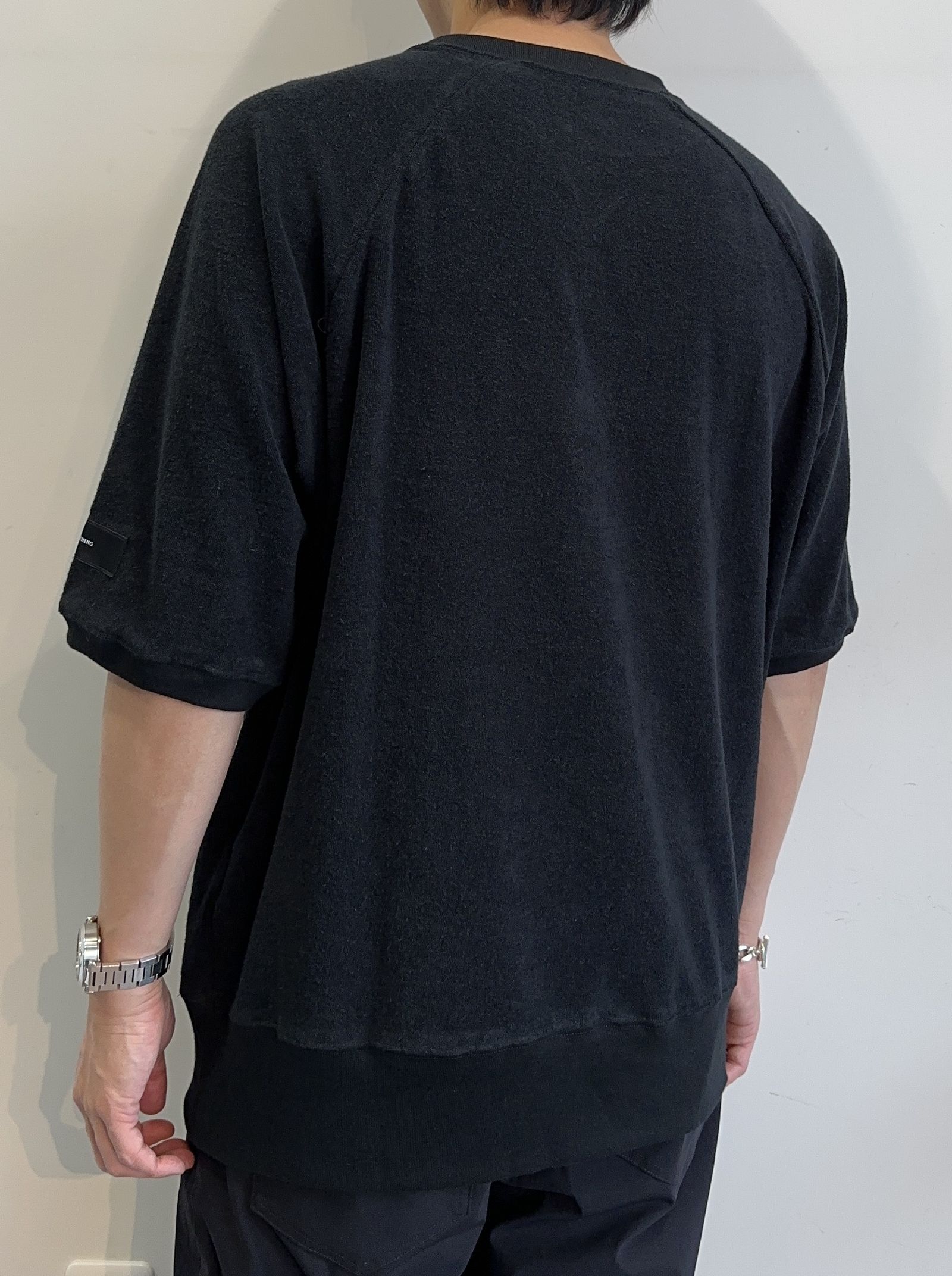PILE HALF SLEEVE / RC32-T-007 / パイルビッグTシャツ / ブラック