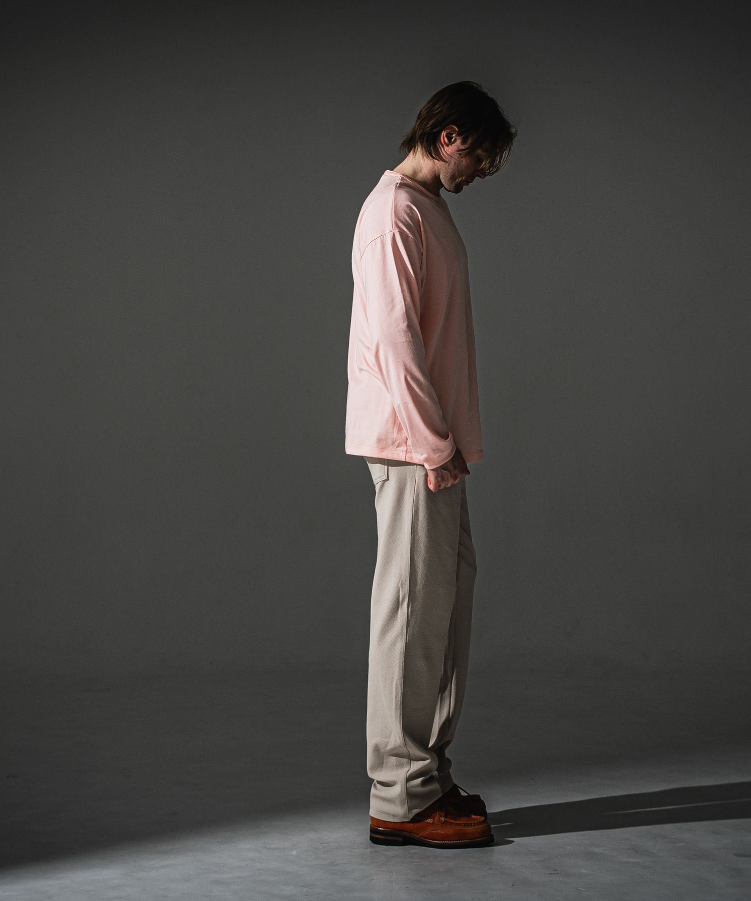 SEMI WIDE TUCK PANTS / RC41-ST-016WT / セミワイドタックパンツ / ブリスターベージュ (7月下旬入荷予定)