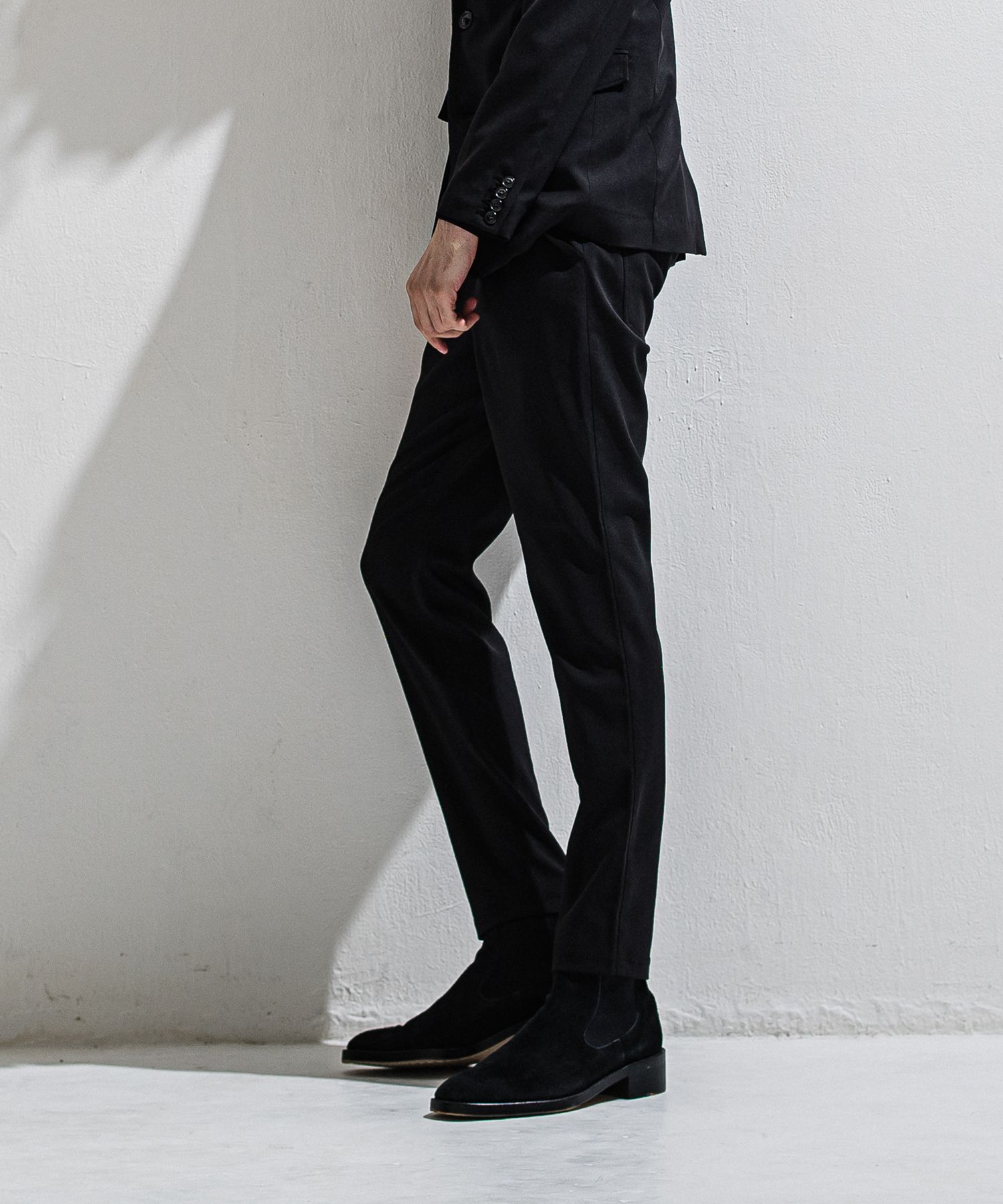 GAVIRIA SLACKS EASY PANTS / DP1-ST-001 / スラックスイージーパンツ / ブラック (3月中旬入荷予定)