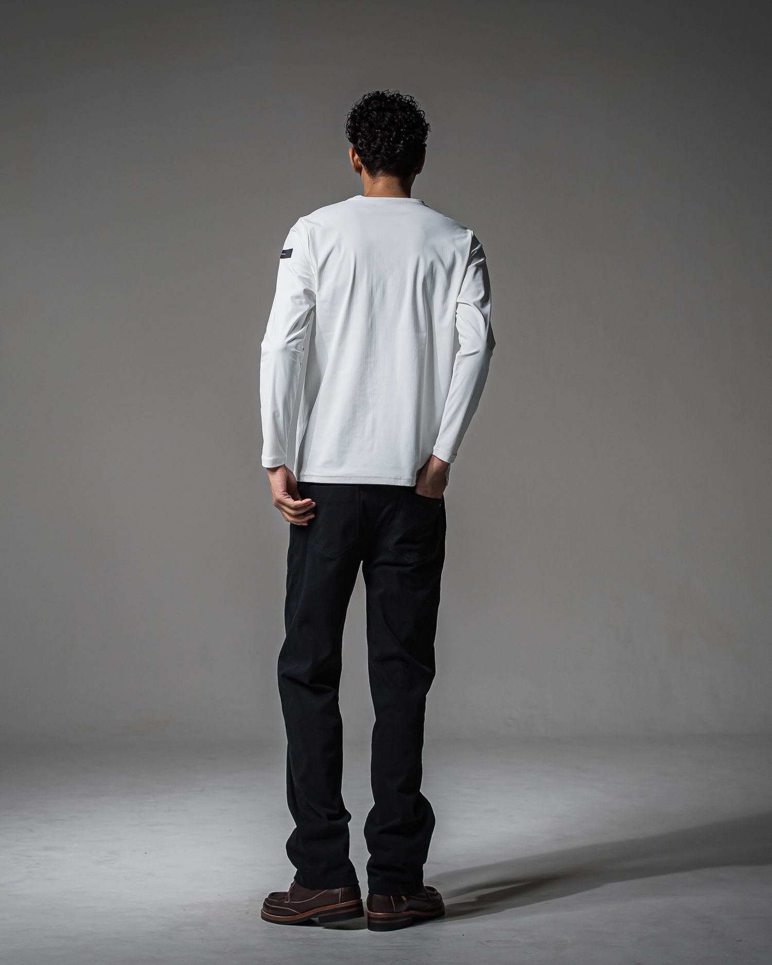 DENIM JERSEY WIDE PT / RC37-ST-016WTD / ライトオンスデニムジャージ ワイドパンツ / ブラック