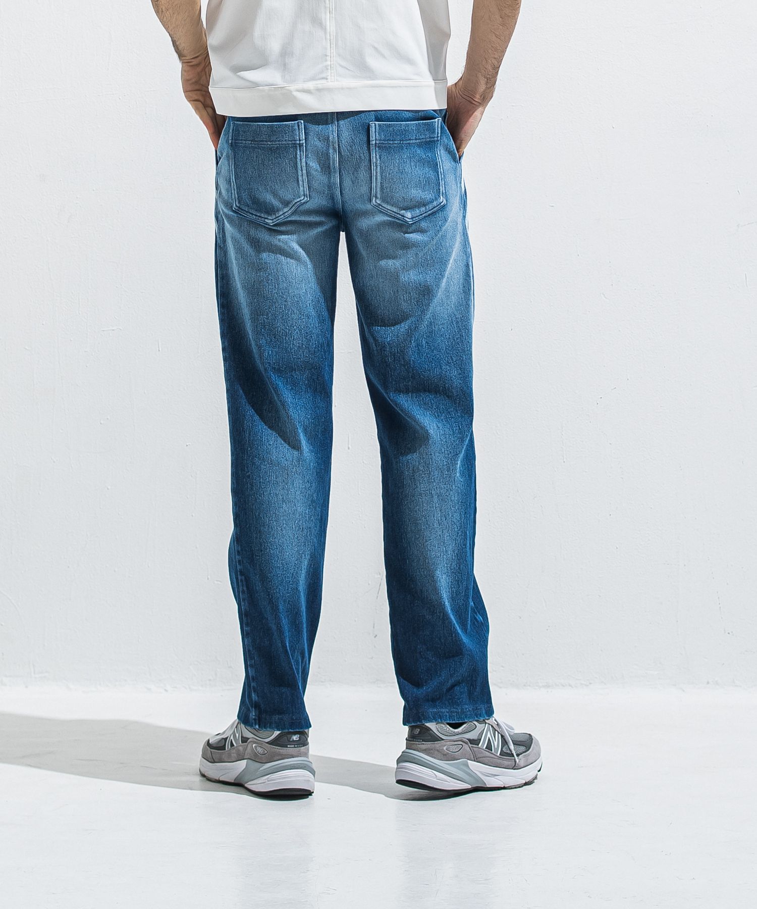 EDGE DENIM SEMI WIDE PT / RC40-ST-014WTD / デニムジャージセミワイドラインパンツ / ダークインディゴ (5月中旬入荷予定)