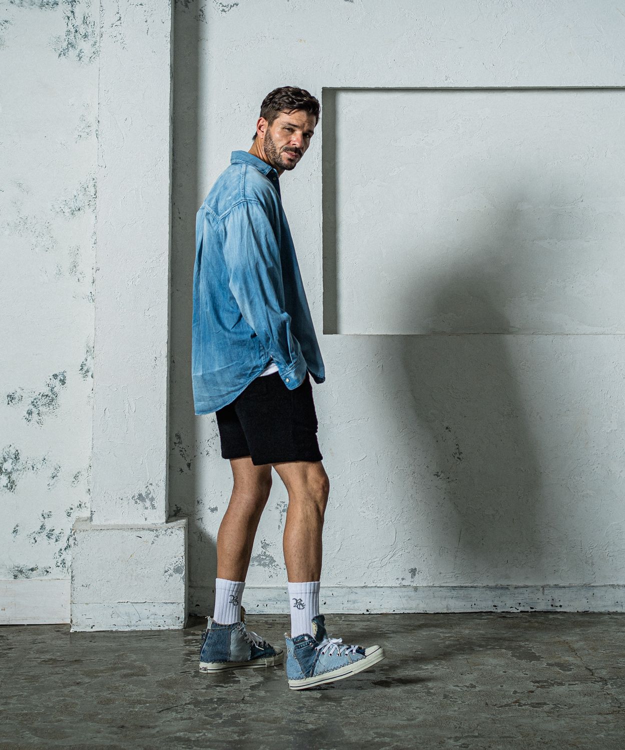 DENIM JACK SHIRTS / RC35-SH-001D / オーバーデニムシャツ / インディゴユーズド