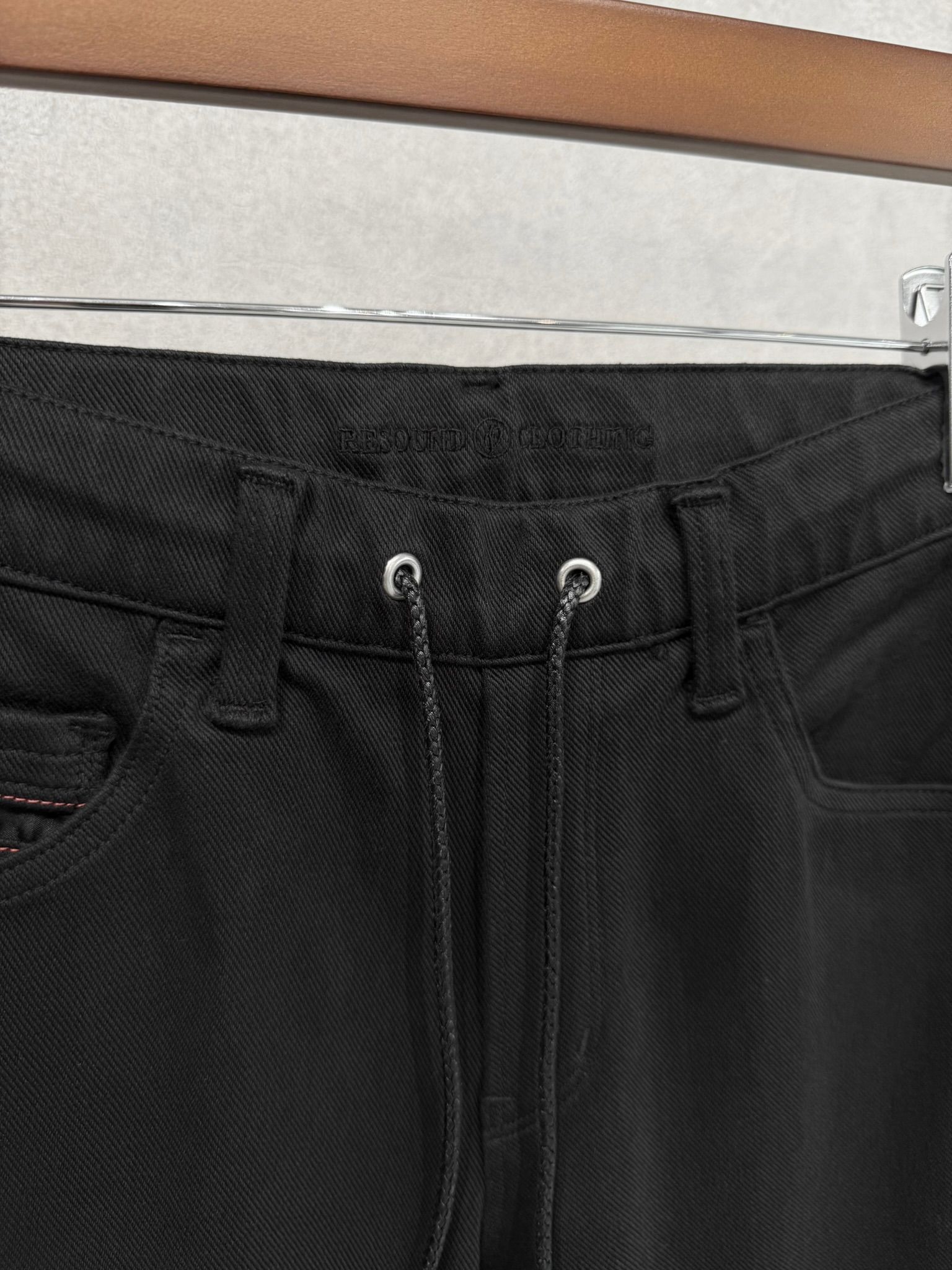 MICK DENIM JERSEY / BASIC-ST-020 / デニムジャージテーパードパンツ / ブラック