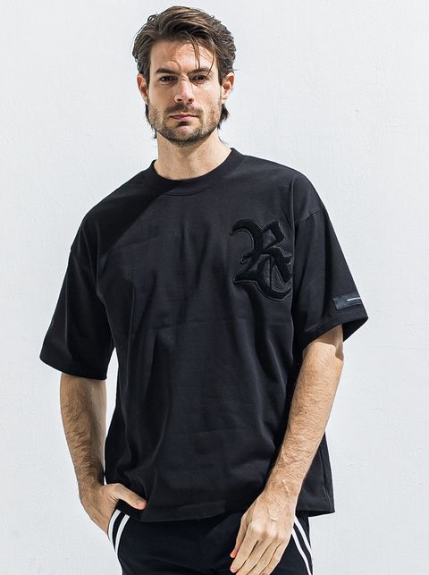 RC OVER TEE / RC40-T-006 / RCワッペンビッグTシャツ / ブラック×ブラック (5月中旬入荷予定)