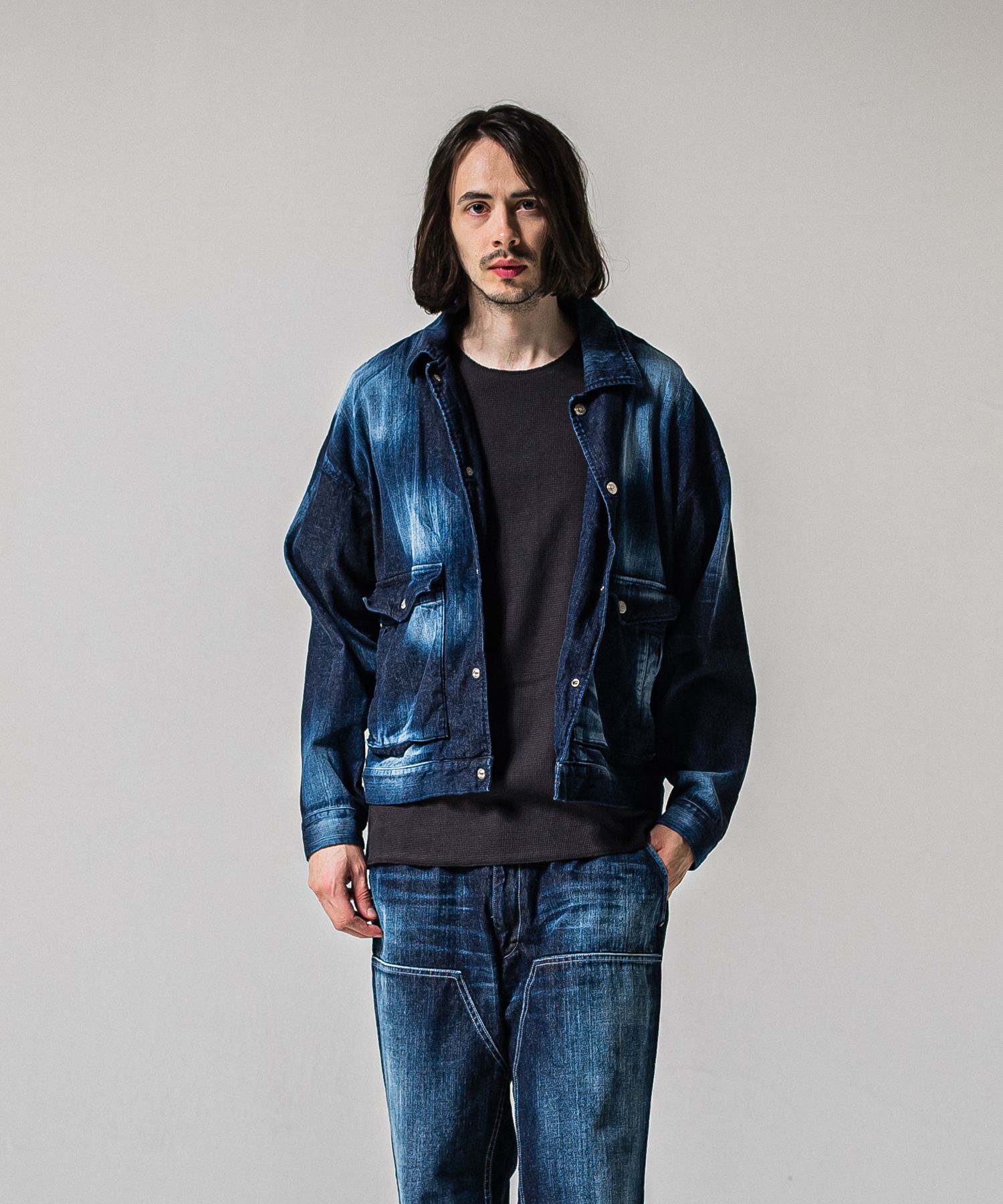 LDENIM AG FLIGHT JACKET / RC39-JK-003 / デニムフライトジャケット / インディゴユーズド (3月中旬入荷予定)