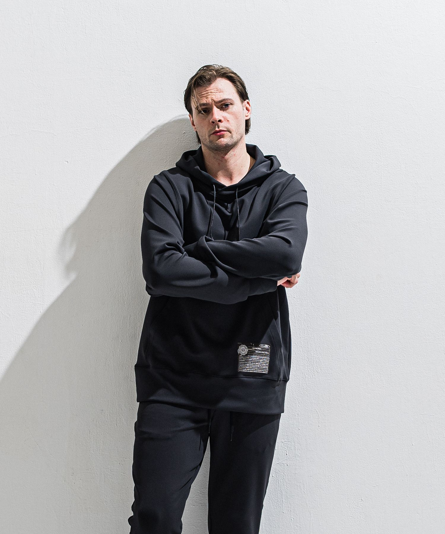 WILL PULLOVER HOODIE / DP1-C-001 / ウィルプリントプルオーバーパーカー / ブラック (2月上旬入荷予定)