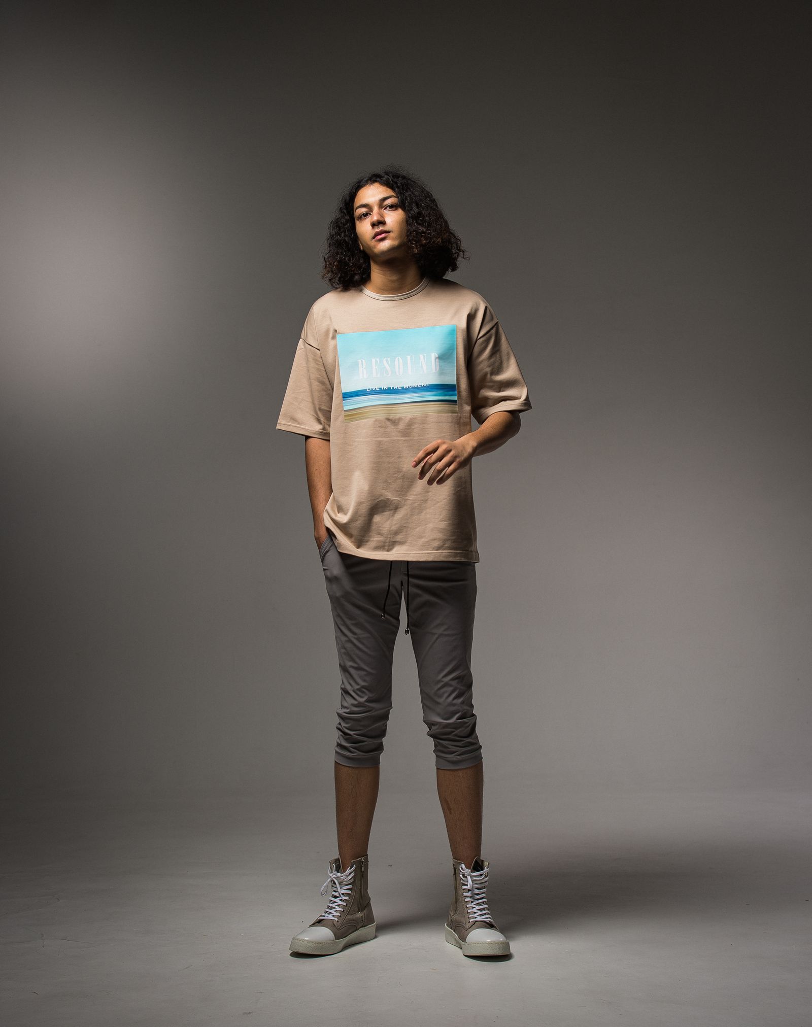 WEST BEACH PHOTO LOOSE TEE / RC23-T-002 / フォトプリントビッグTシャツ