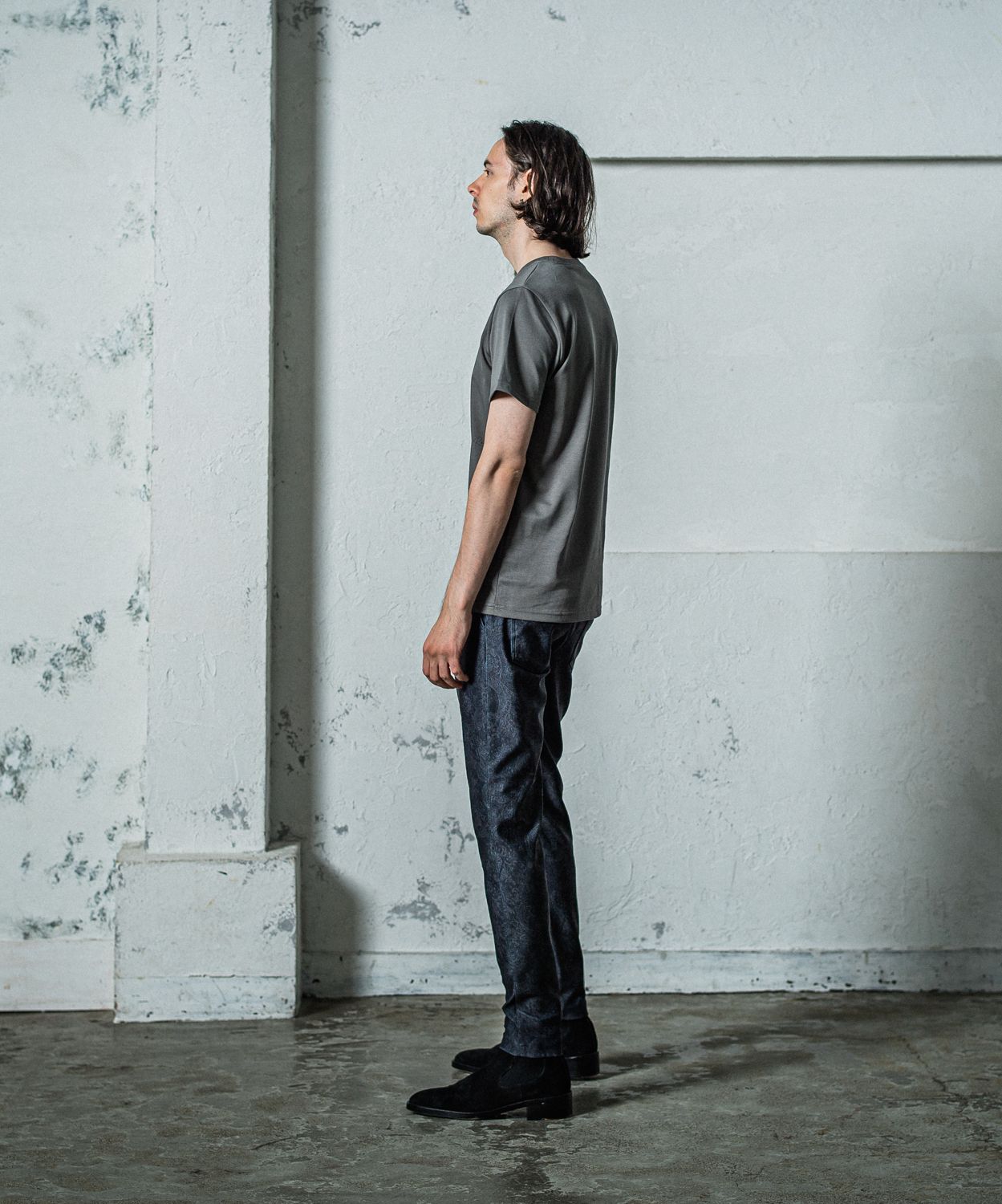 SIDE RC BASIC TEE / RC35-T-004 / サイドロゴジャストTシャツ / グレー